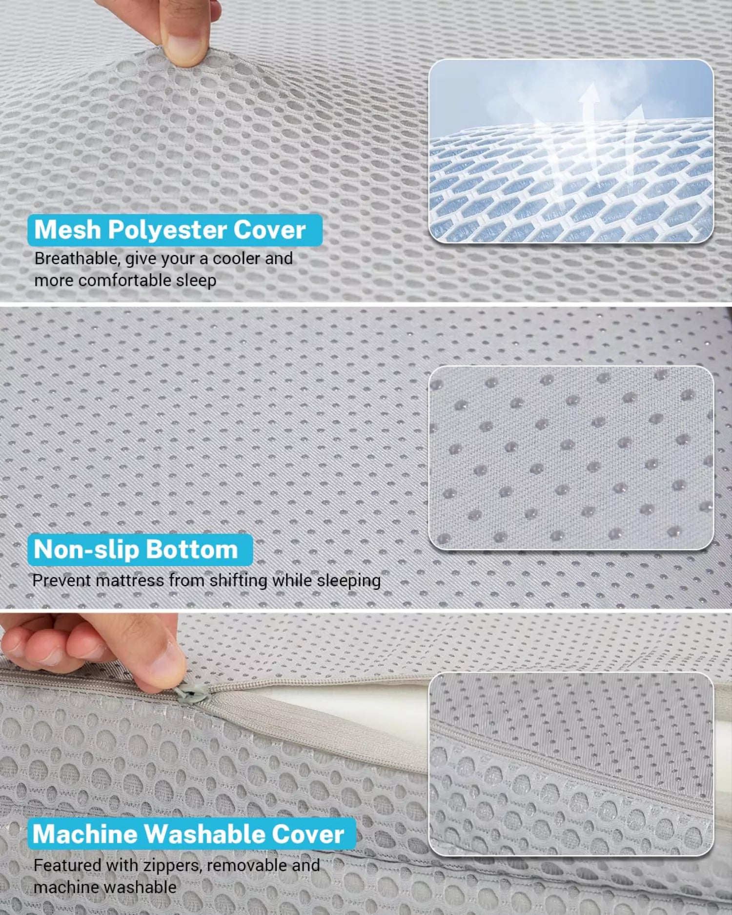 gonex-foam-mattress-for-tesla-model-y-model-3-2-inch-high-density-folding-car-ca image 5