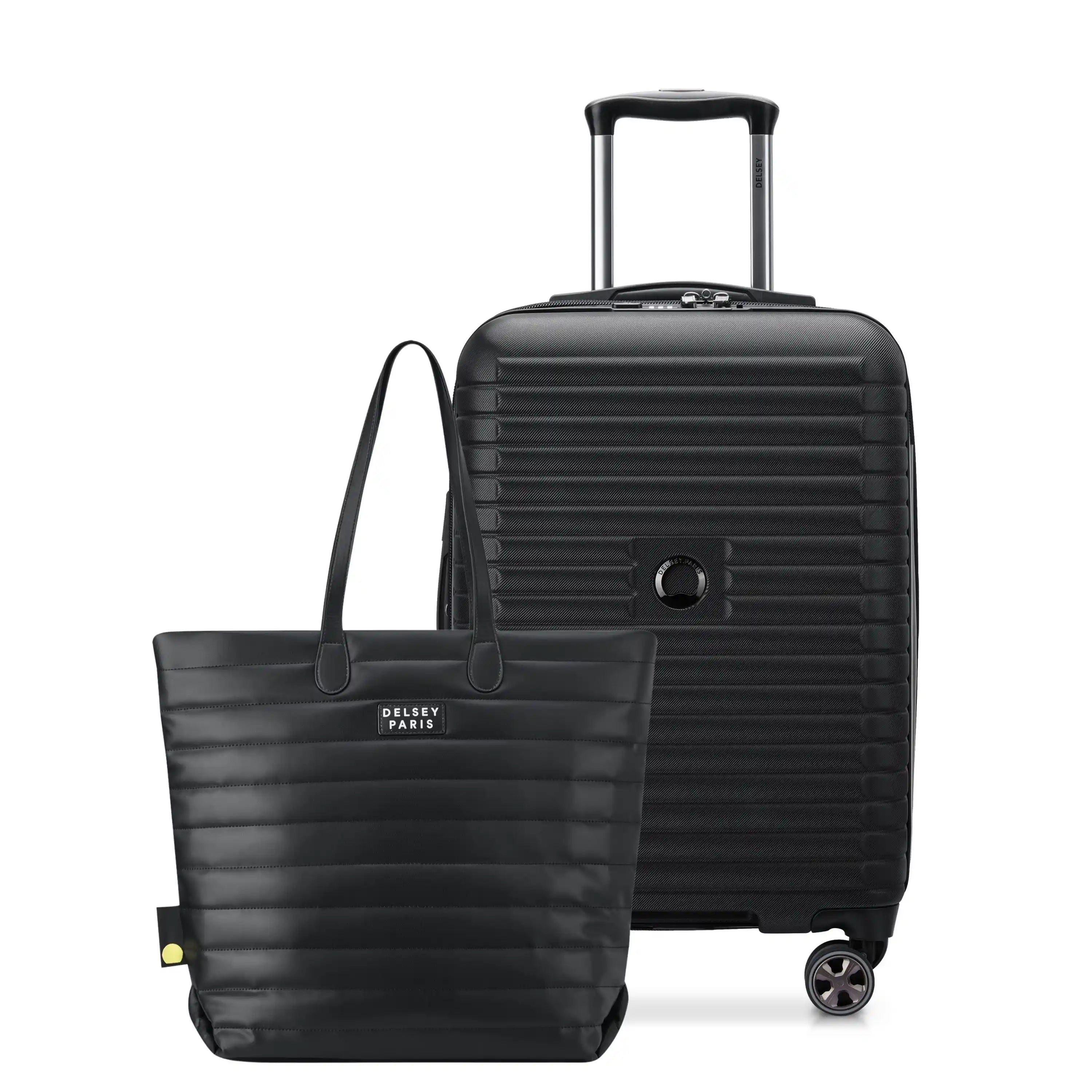 delsey-cruise-3-0-jetsetter-2-piece-hardside-carry-on-tote-luggage-set-usb-port- image 2
