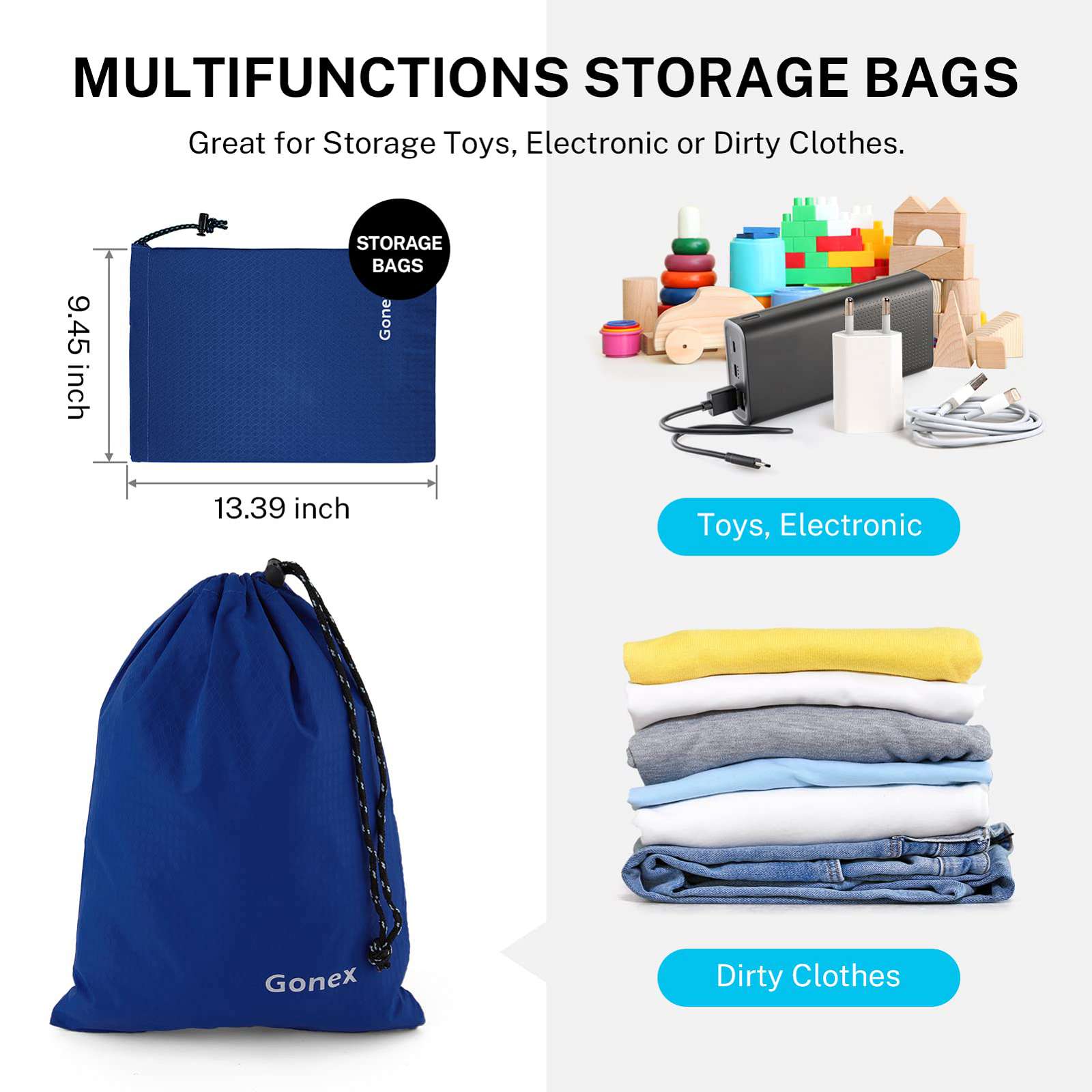 gonex-5-piece-packing-cube-set-multi-size-luggage-organizers-for-20-24-28-suitca image 6