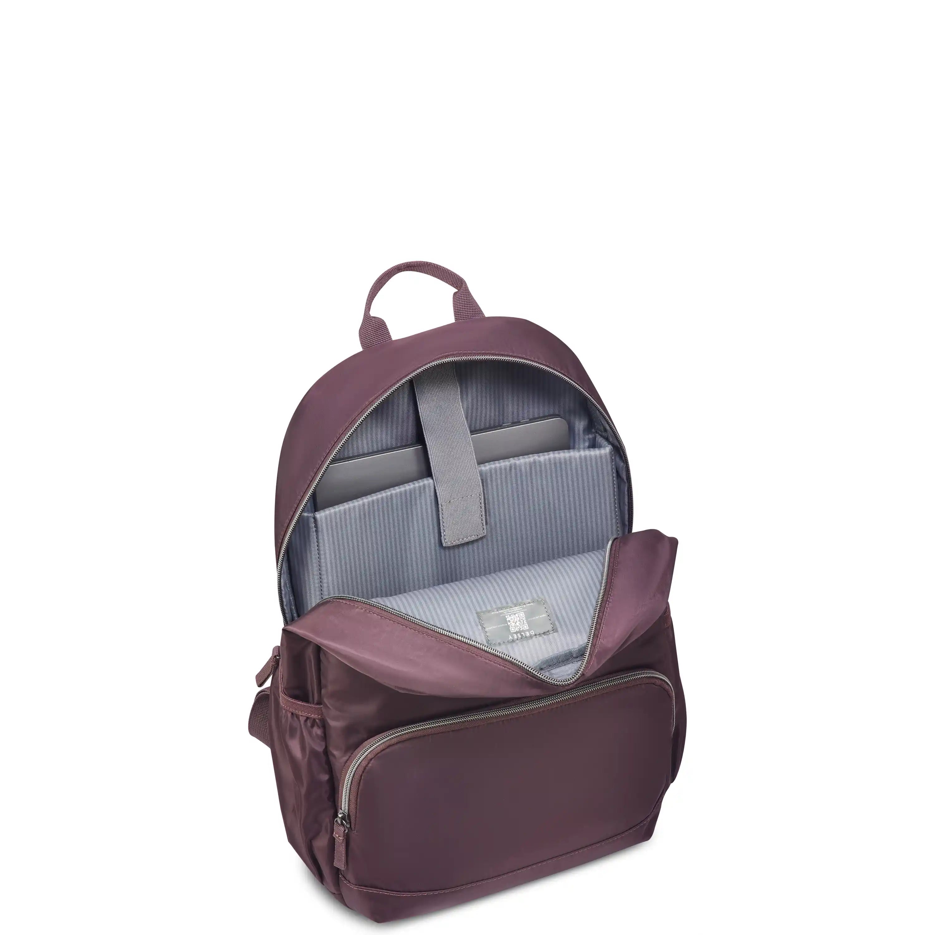 delsey-bts-sunny-laptop-backpack-padded-15-6-laptop-sleeve-commuter-daypack-in-r image 4