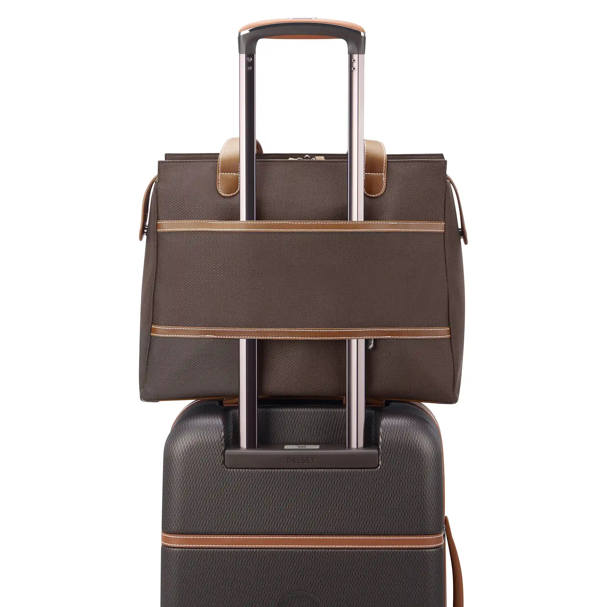 delsey-chatelet-air-2-0-shoulder-bag-recycled-fabric-travel-tote-with-luggage-ba image 5