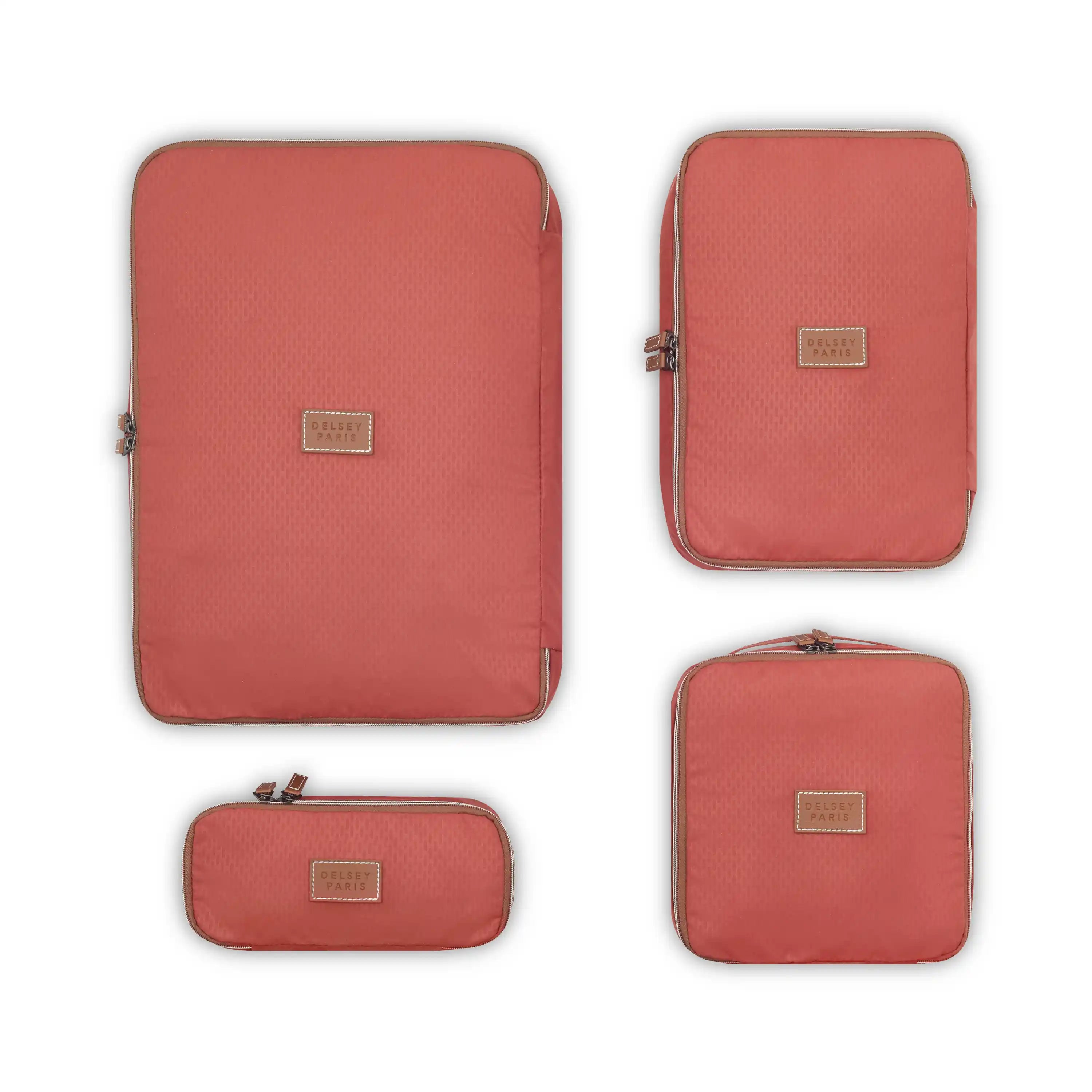 delsey-chatelet-air-2-0-packing-cubes-set-of-4-recycled-soft-touch-lining-with-x image 1