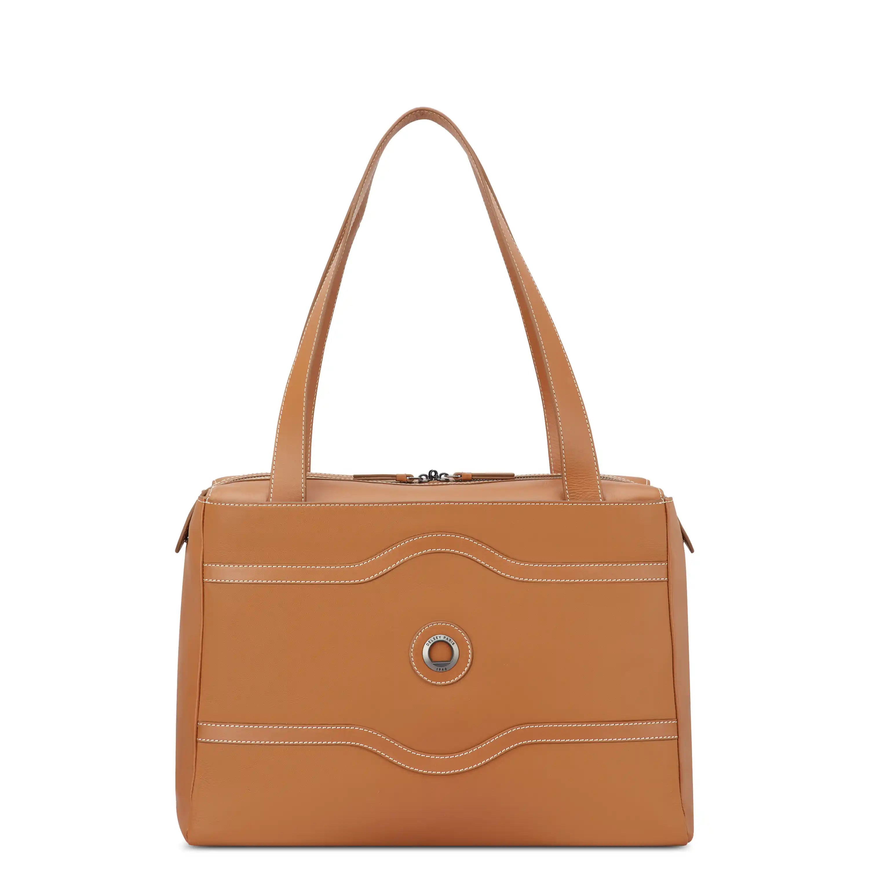 delsey-chatelet-air-2-0-leather-shoulder-bag-100-genuine-leather-travel-tote-wit image 6