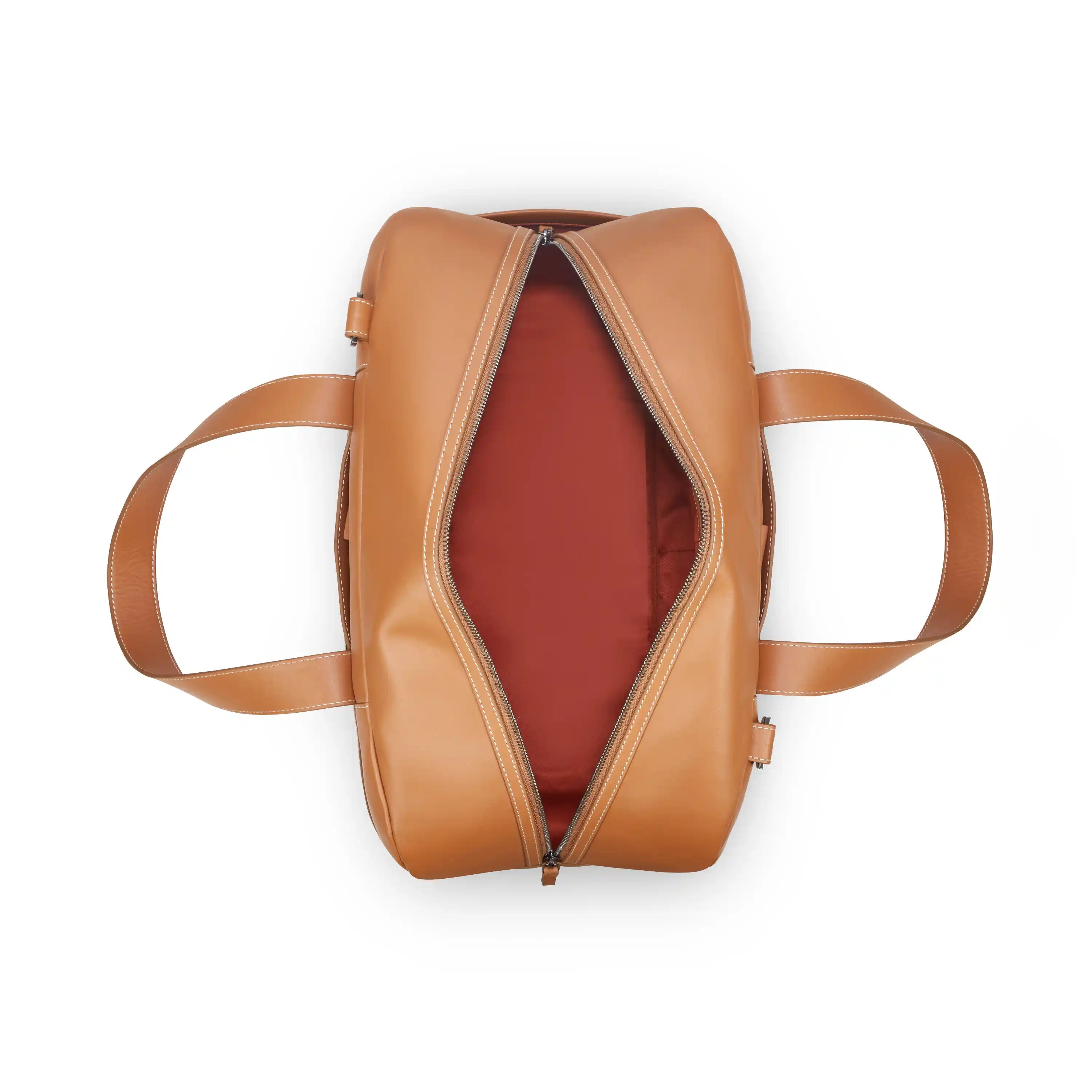 delsey-chatelet-air-2-0-leather-weekender-bag-genuine-leather-travel-duffel-with image 4
