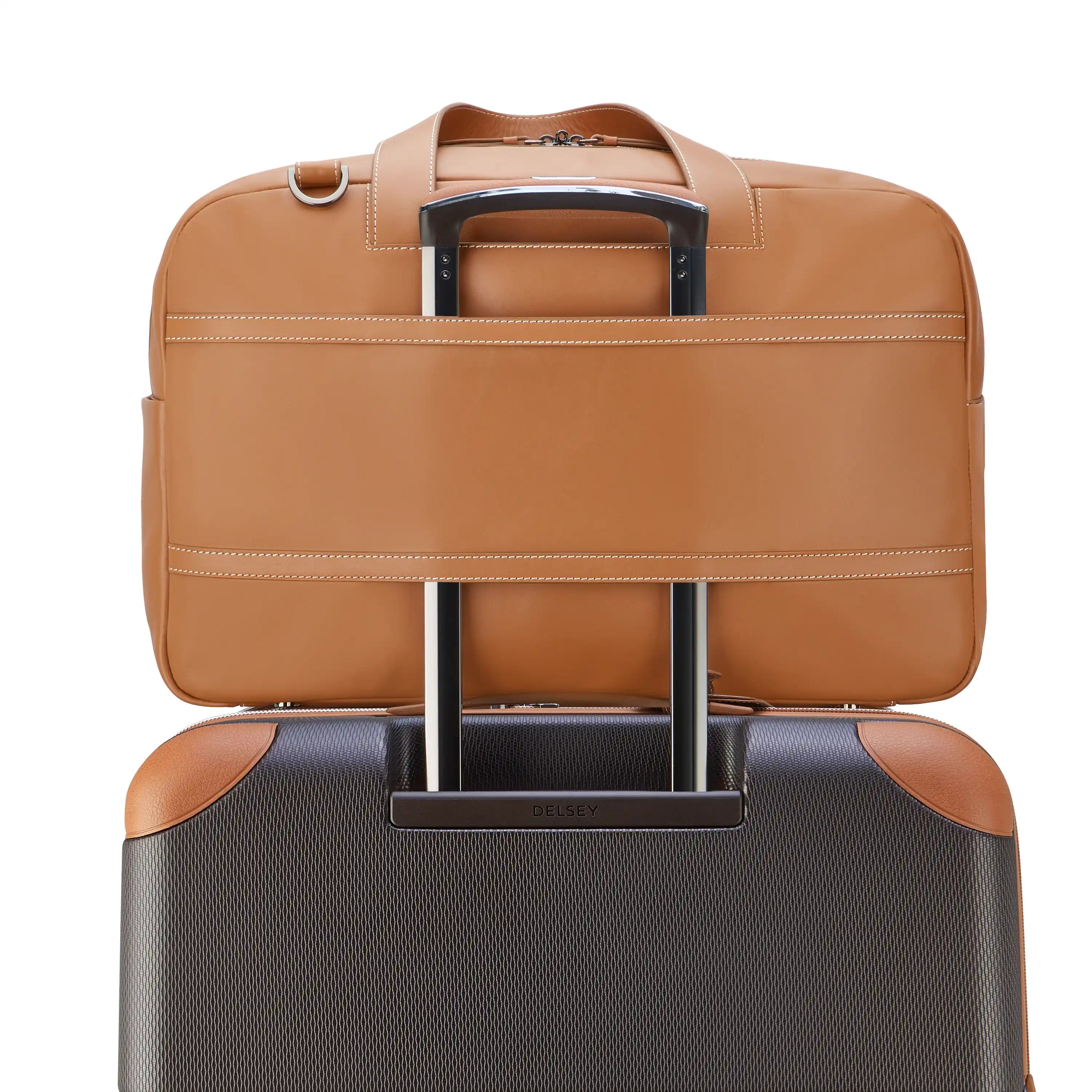 delsey-chatelet-air-2-0-leather-weekender-bag-genuine-leather-travel-duffel-with image 2