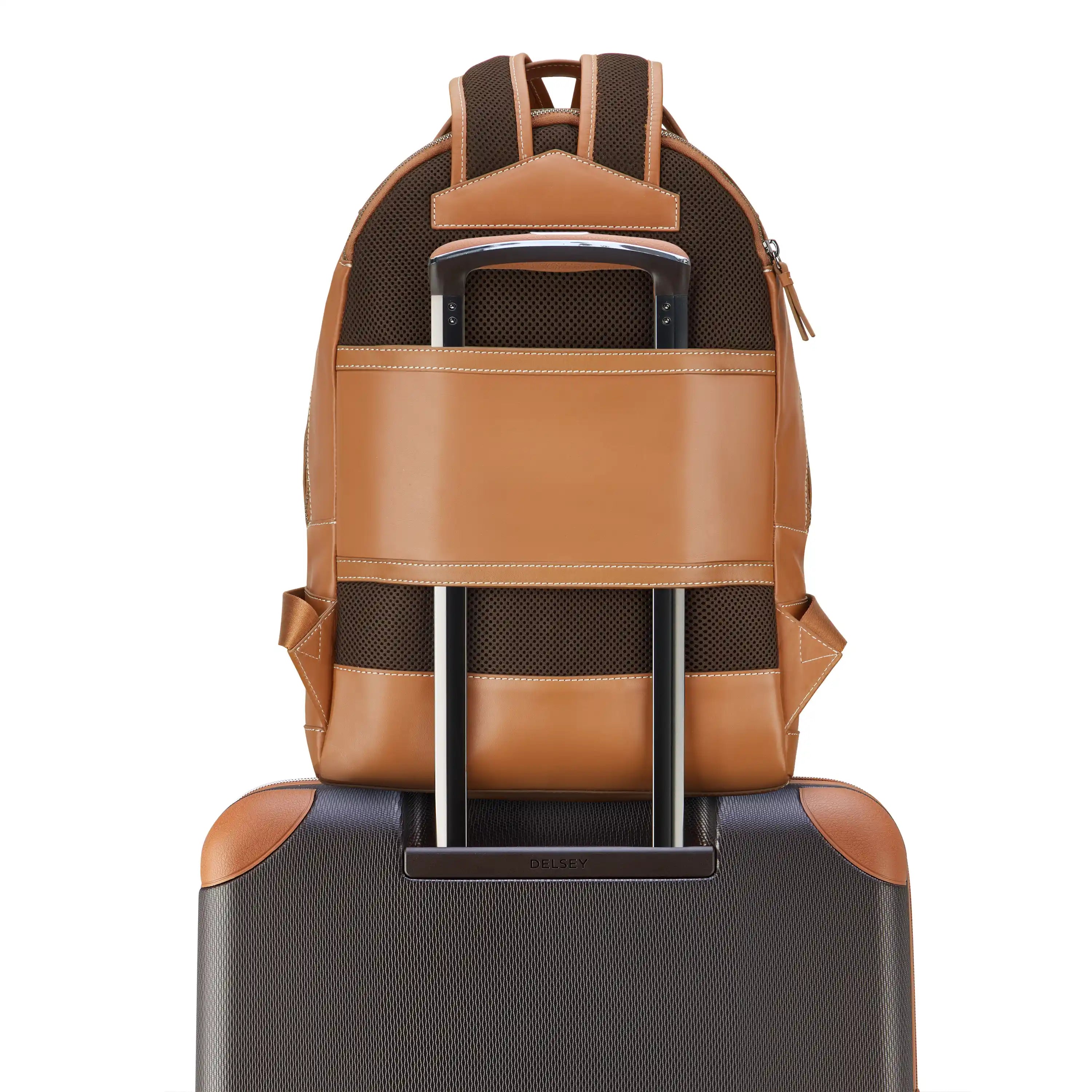 delsey-chatelet-air-2-0-leather-backpack-genuine-leather-travel-backpack-with-lu image 3