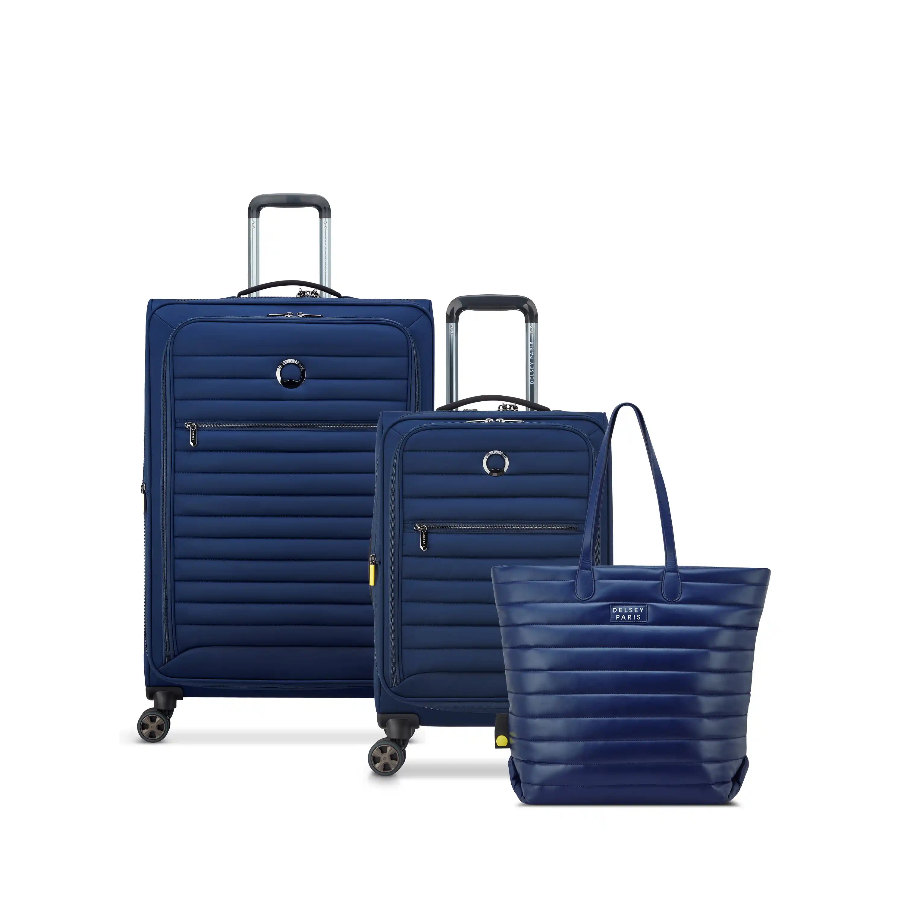 delsey-cruise-3-0-complete-traveler-set-3-piece-softside-luggage-bundle-with-tot image 3