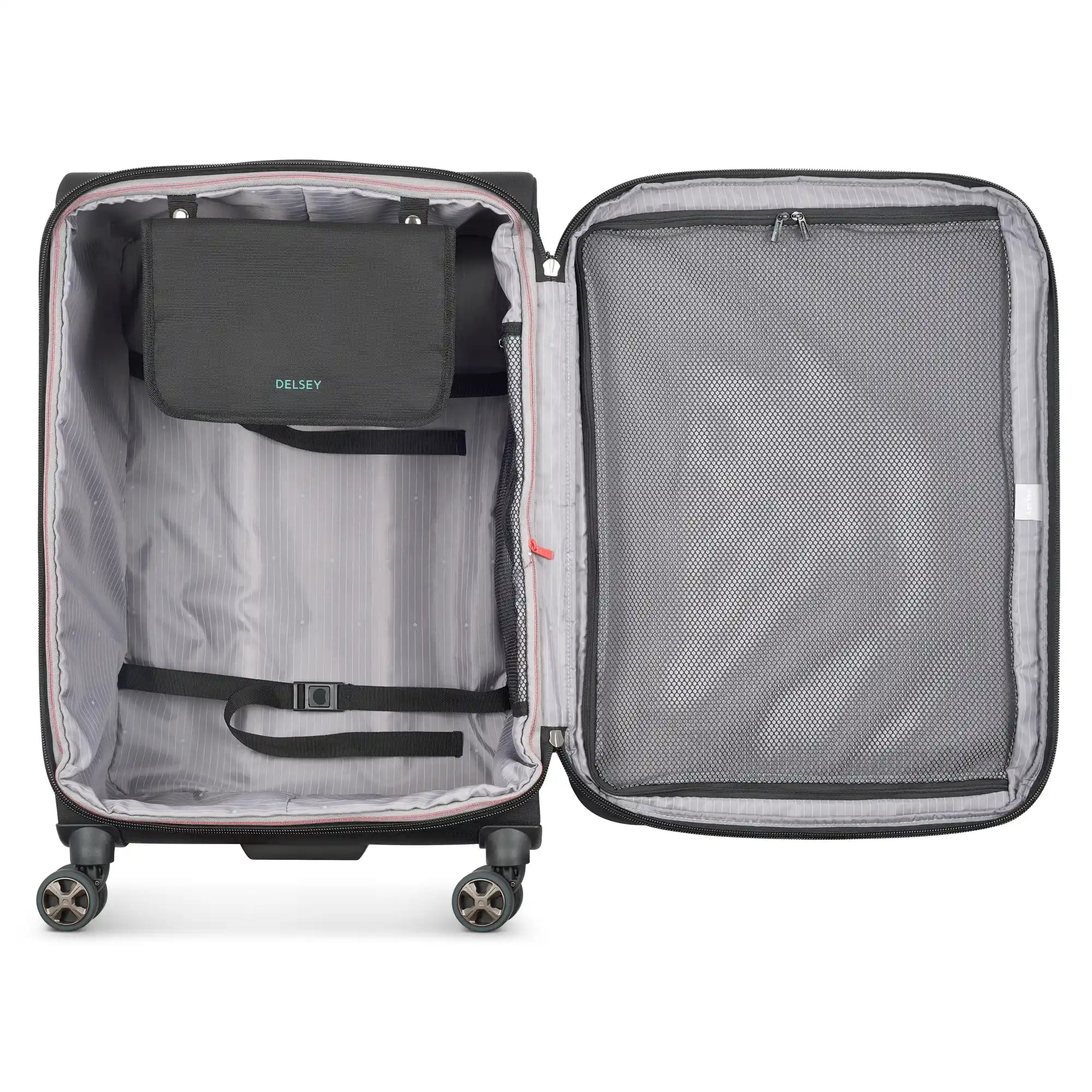 delsey-helium-dlx-medium-expandable-spinner-25-inch-lightweight-softside-checked image 2