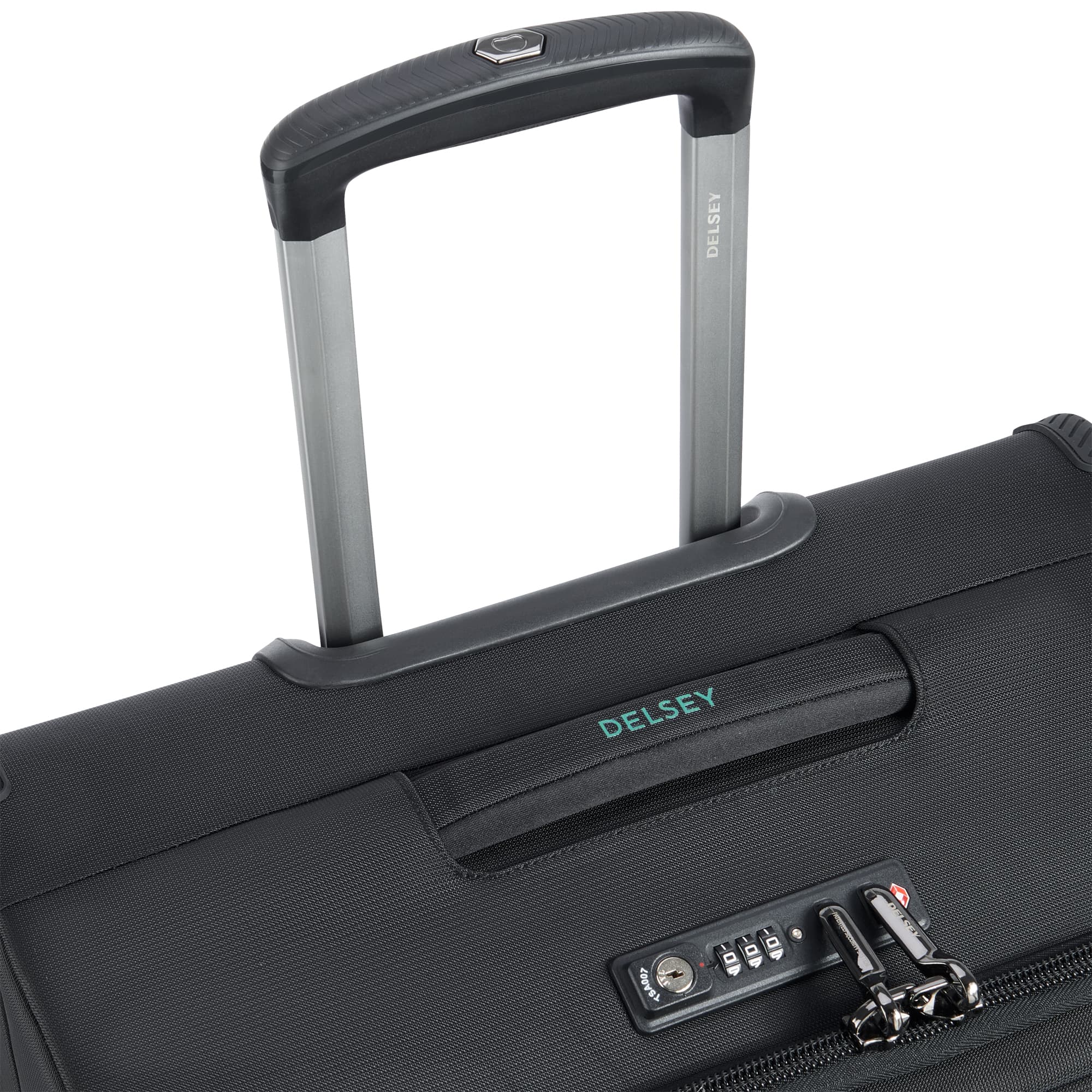 delsey-helium-dlx-medium-expandable-spinner-25-inch-lightweight-softside-checked image 3
