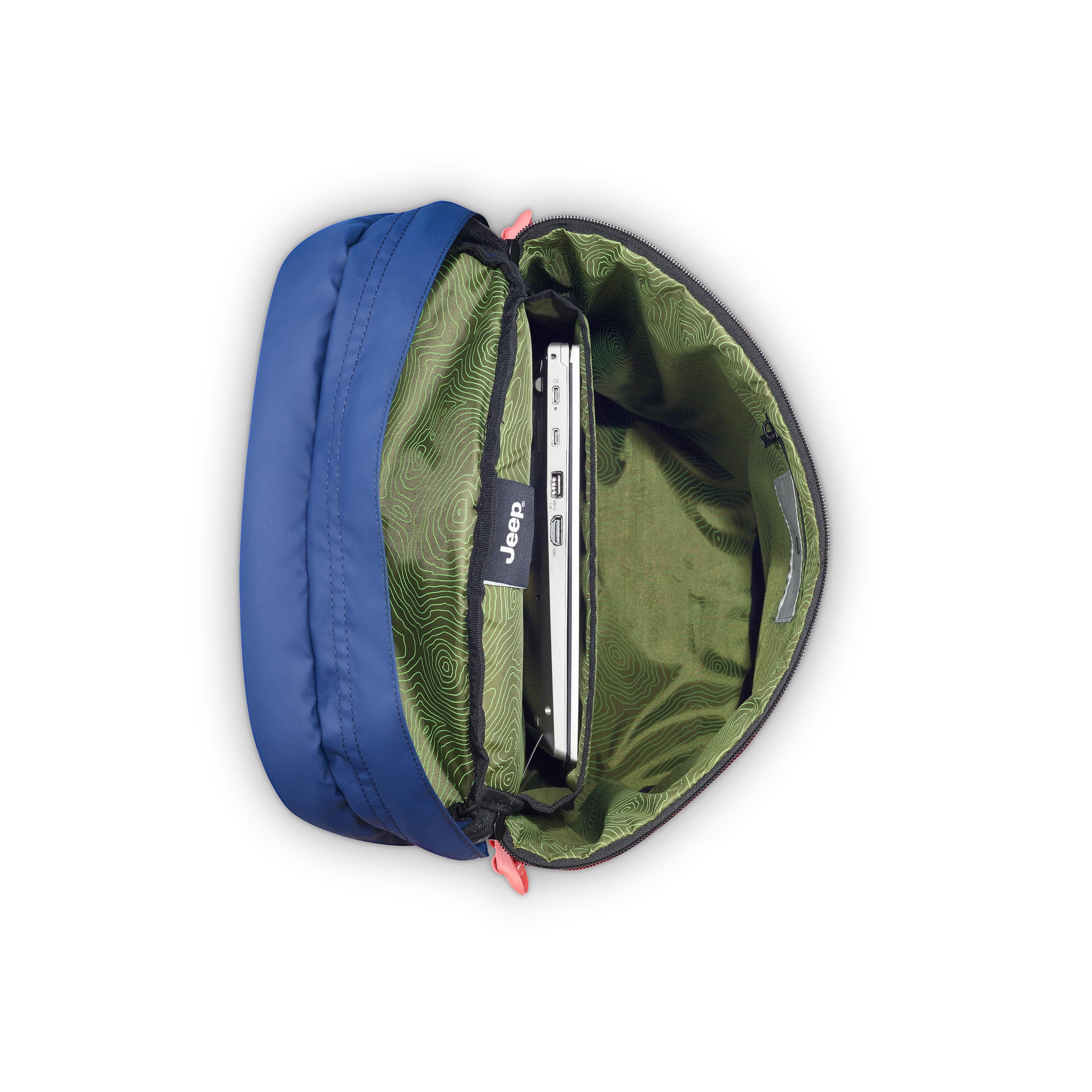 delsey-js013c-cylindrical-laptop-backpack-recycled-water-resistant-trail-and-com image 2