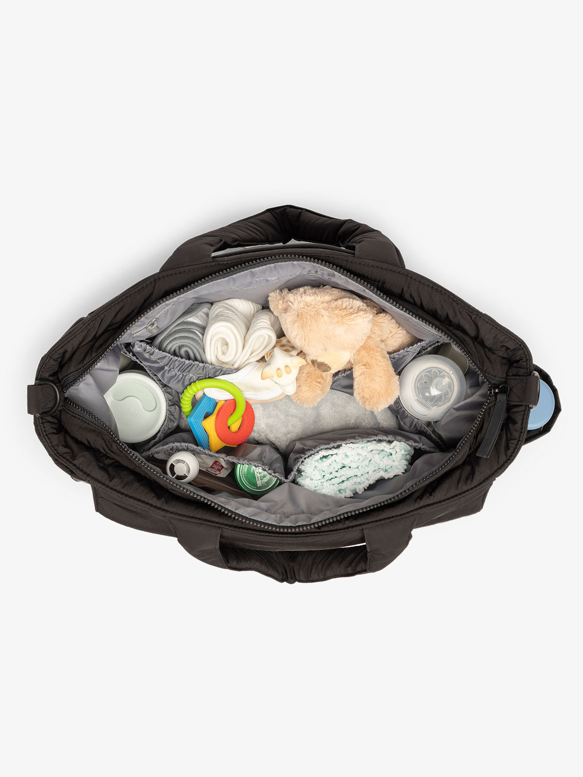 calpak-diaper-tote-bag-with-laptop-sleeve-insulated-bottle-pockets-luggage-sleev image 5