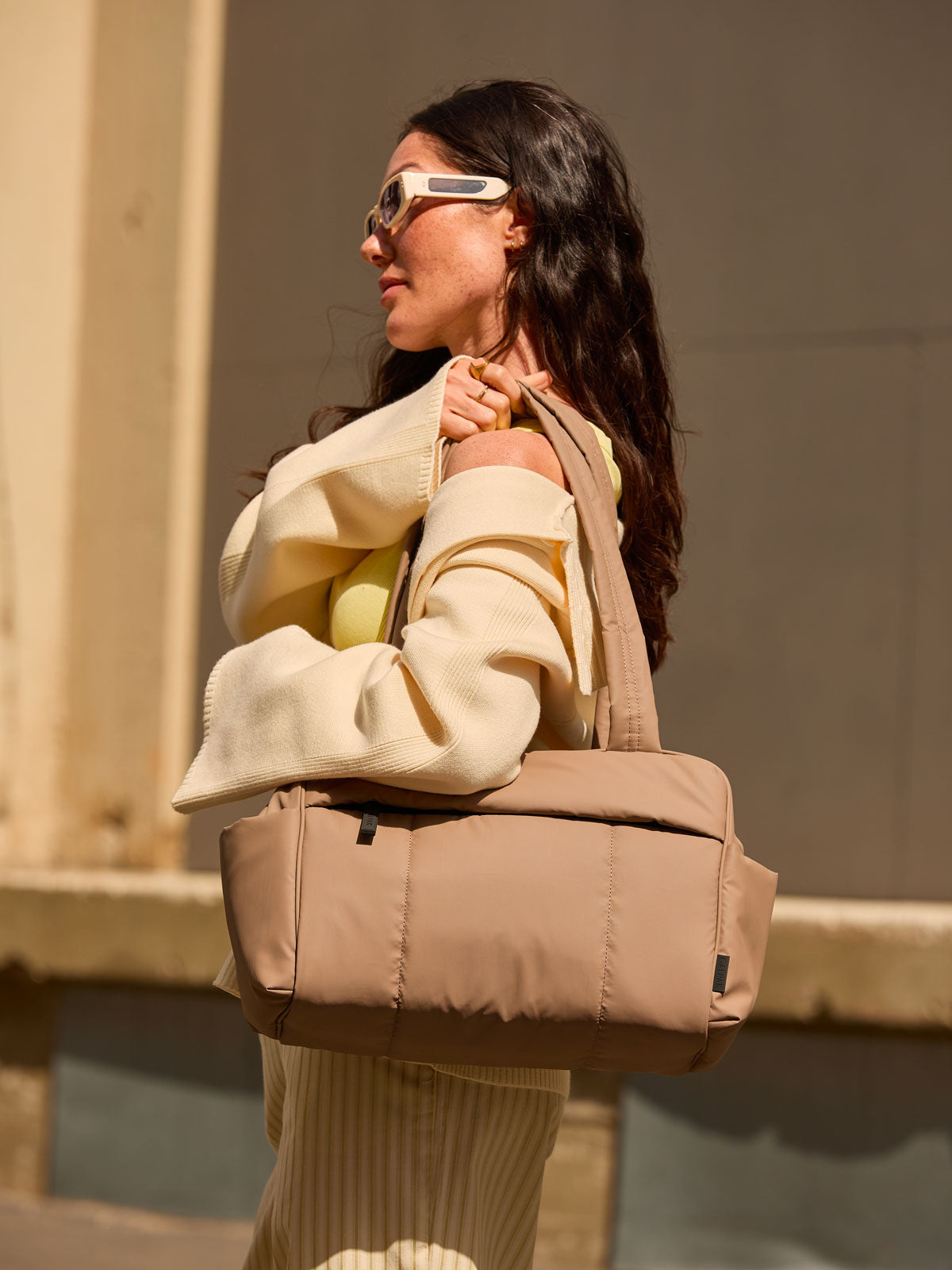 calpak-luka-mini-duffel-bag-lightweight-puffy-everyday-gym-commuter-bag-with-wat image 3