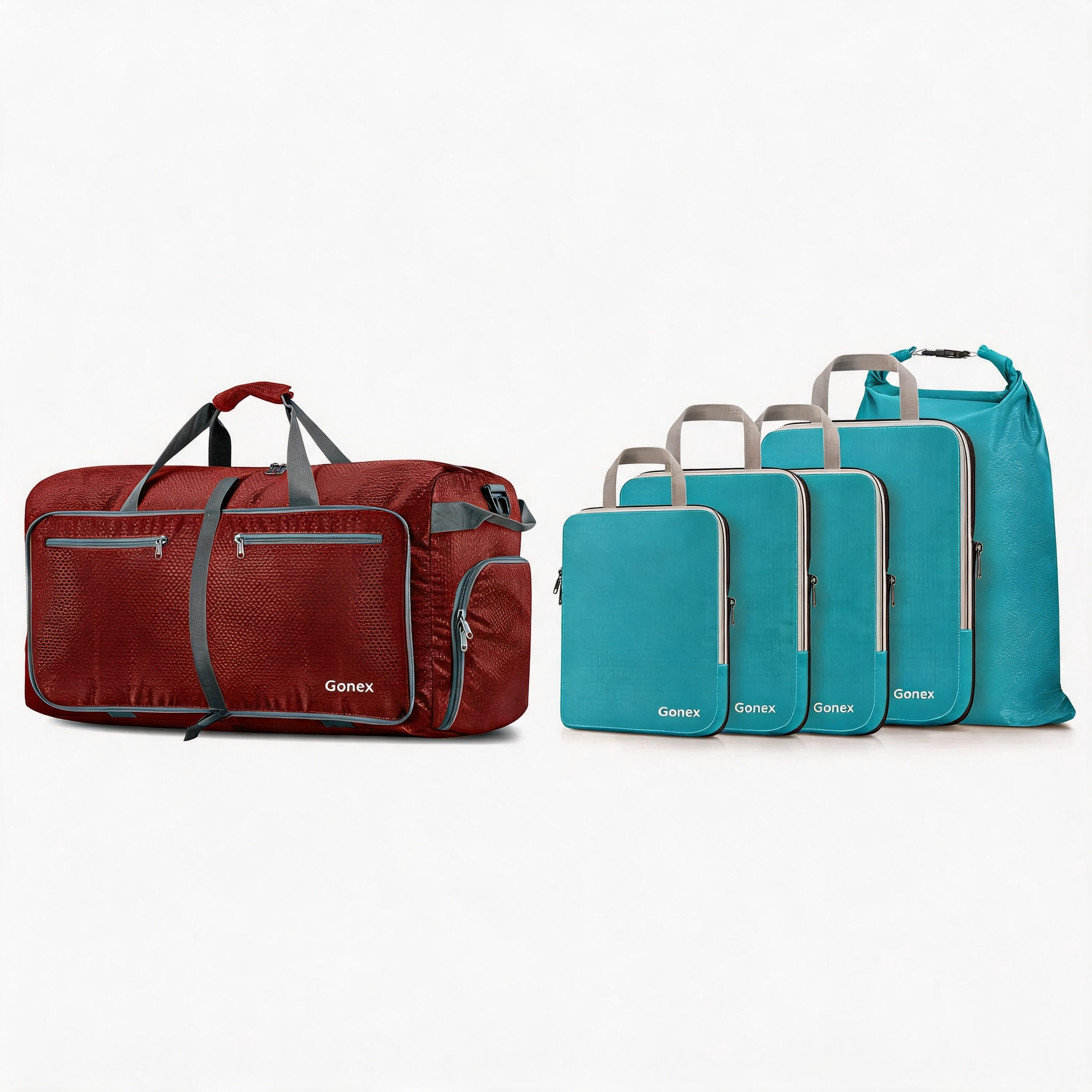gonex-weekend-getaway-2-piece-set-with-100l-foldable-travel-duffle-bag-and-5-pie image 4