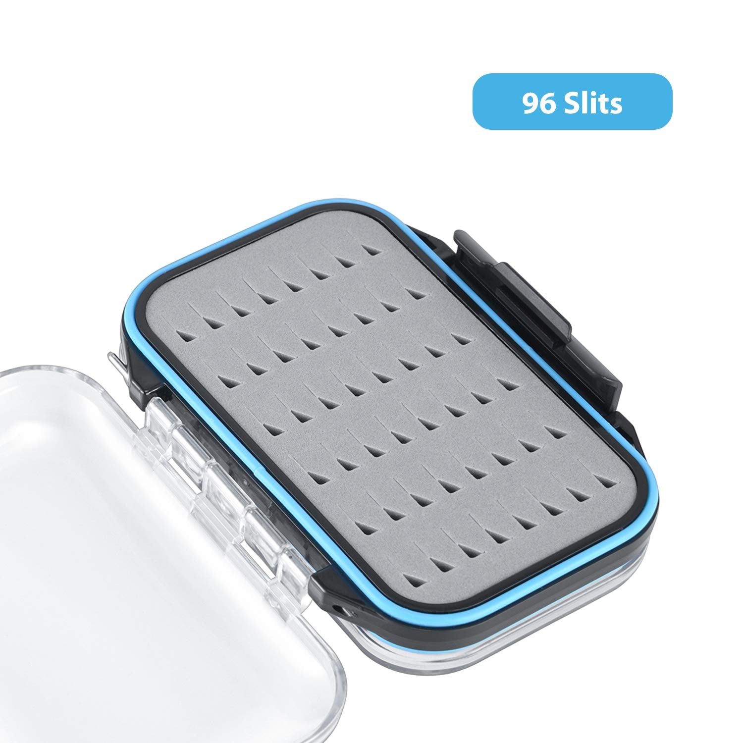 gonex-fly-fishing-box-with-96-slots-waterproof-double-clear-lid-fly-storage image 3