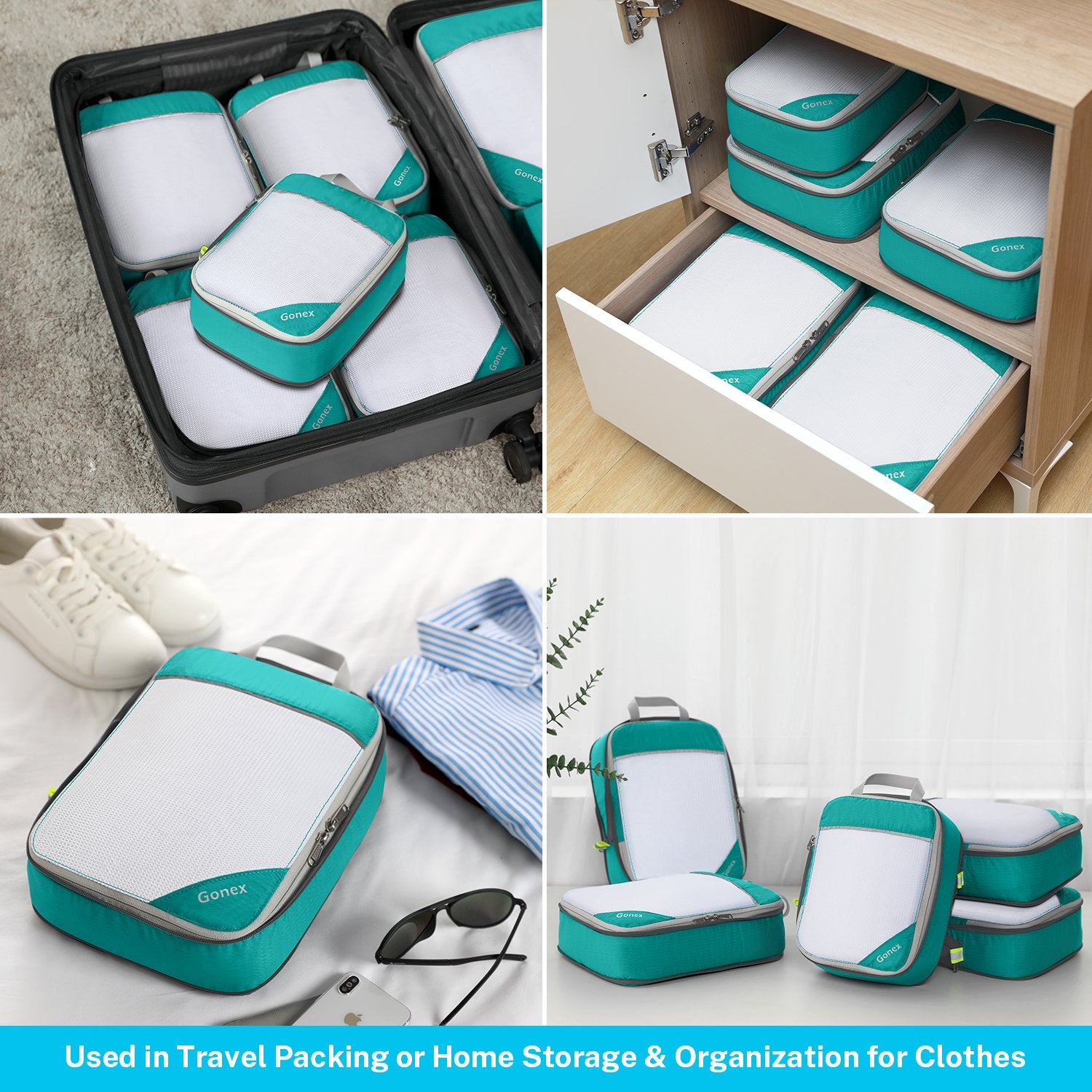 gonex-4m-1s-compression-packing-cubes-set-soft-nylon-mesh-top-space-saving-lugga image 4