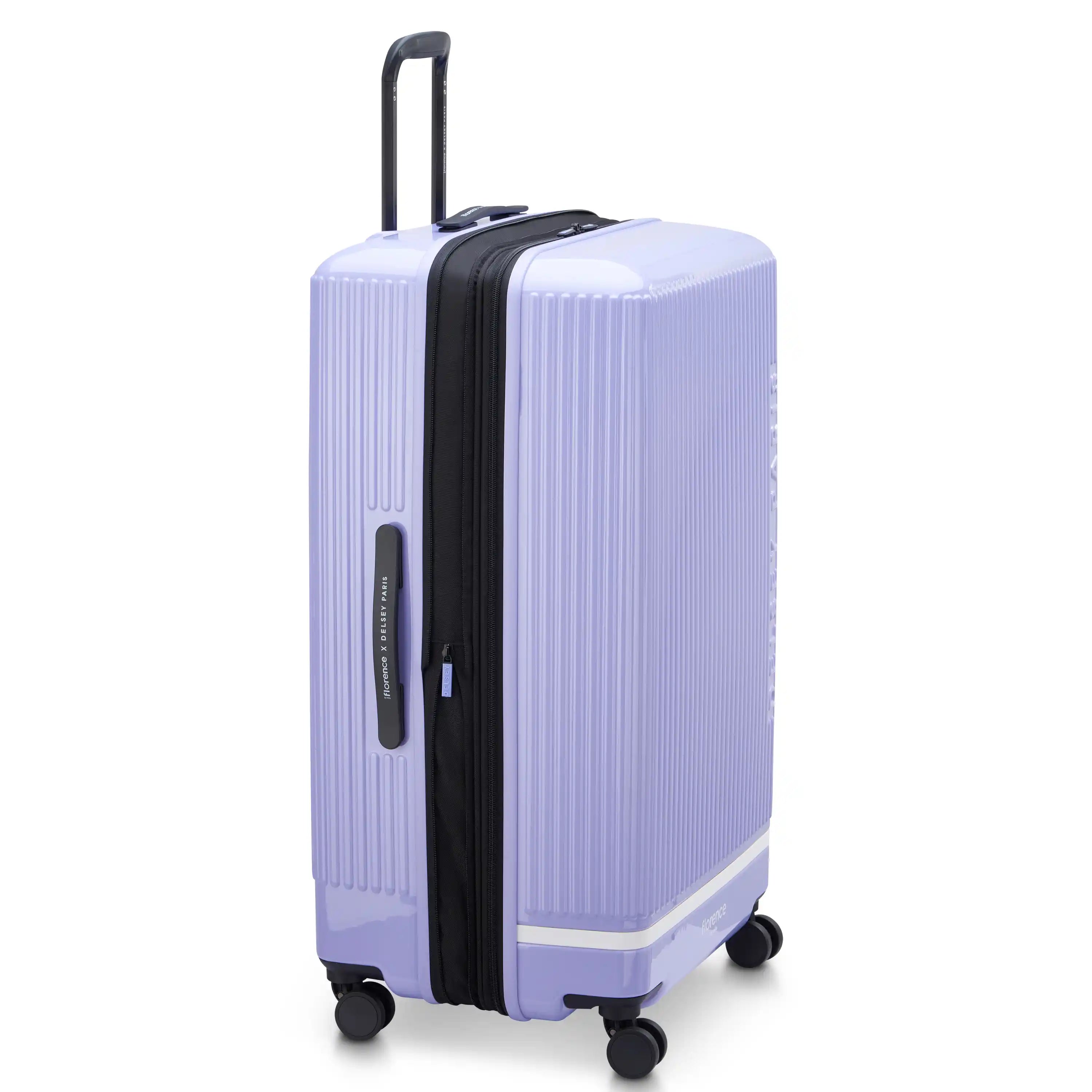 delsey-spin-me-away-large-expandable-spinner-eco-friendly-hardside-checked-suitc image 4