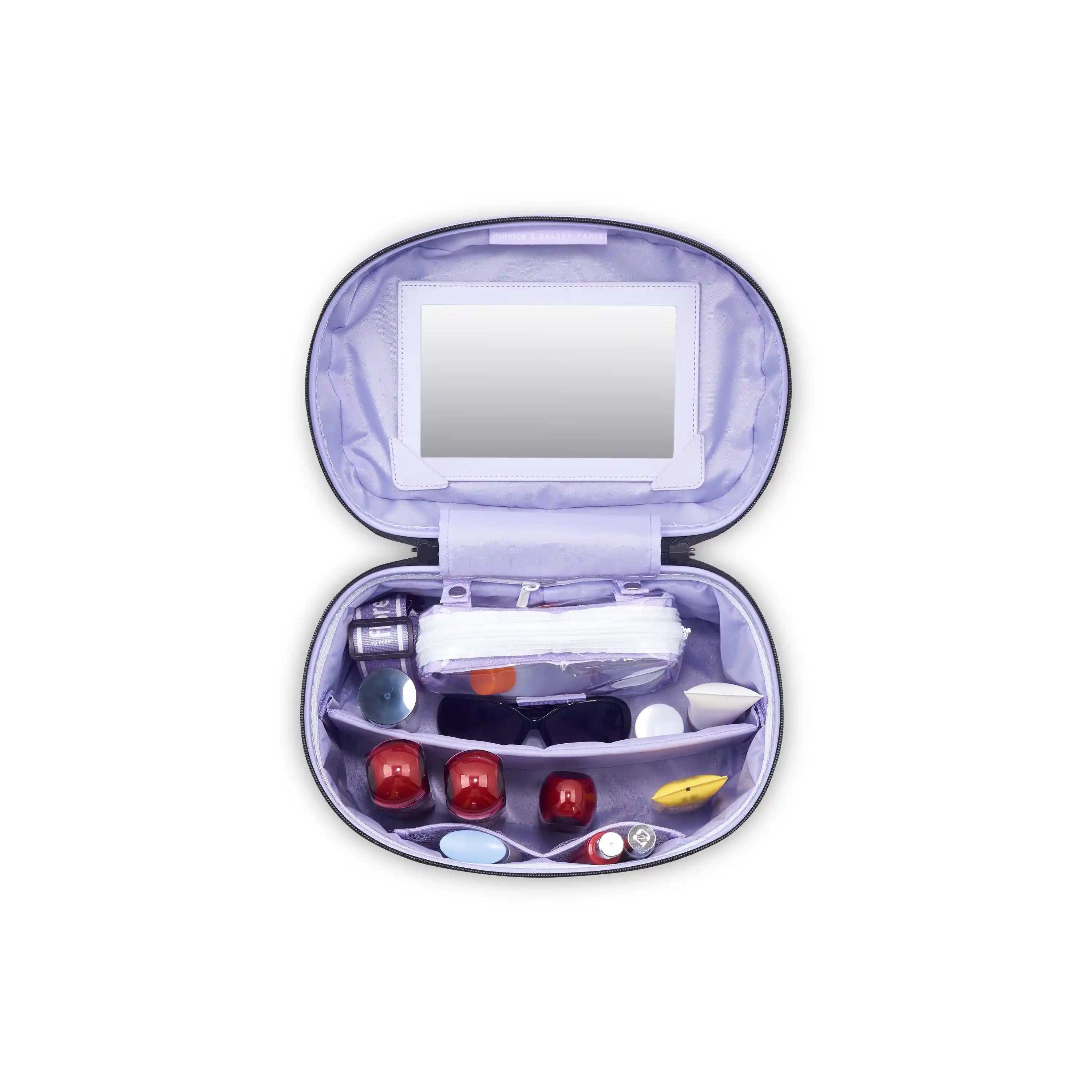 delsey-glow-getter-beauty-case-with-removable-lining-and-detachable-mirror image 2