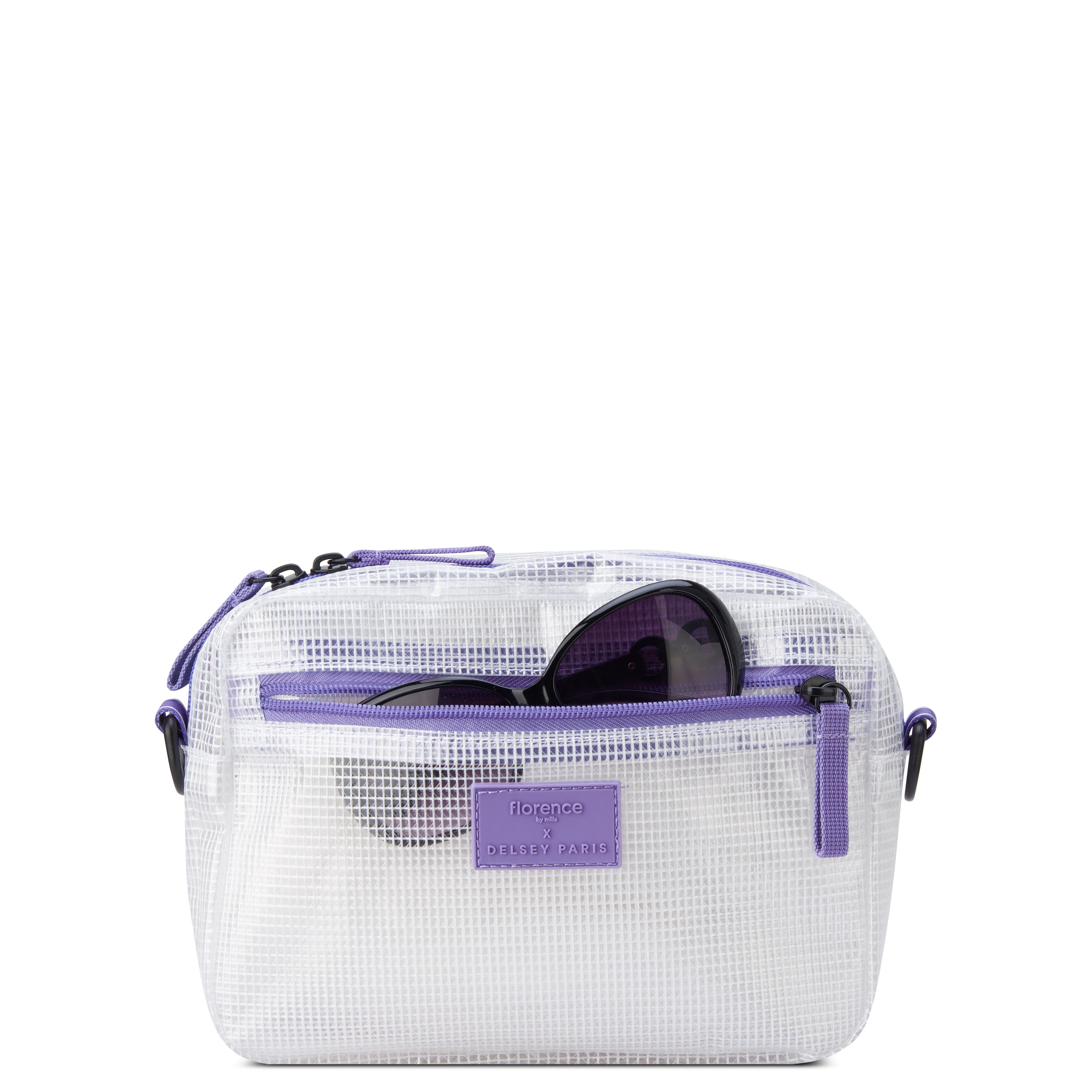 delsey-city-breeze-clear-pvc-crossbody-bag-with-adjustable-detachable-strap image 2