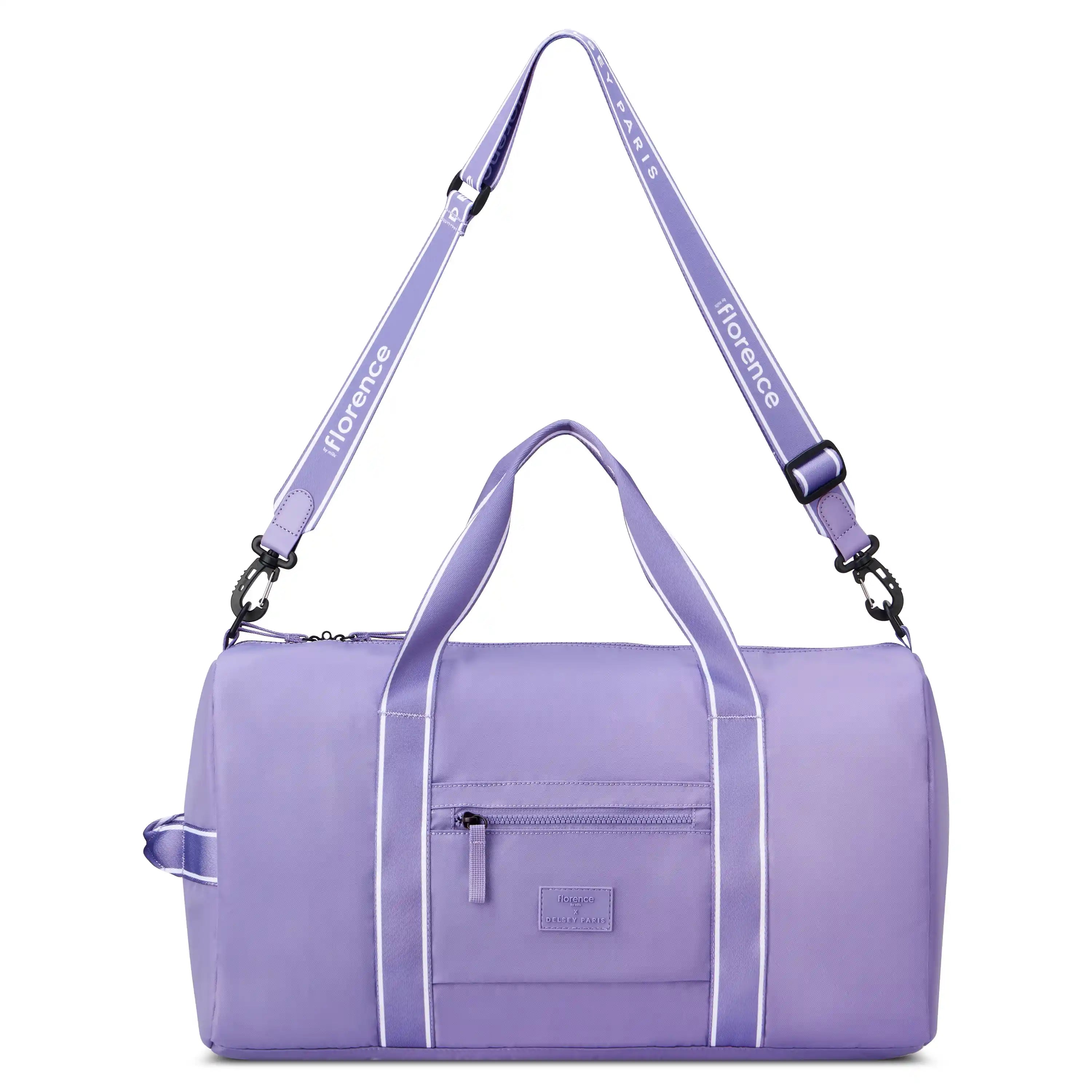 delsey-sweet-escape-recycled-nylon-carry-on-duffel-bag-with-luggage-sleeve-final image 6