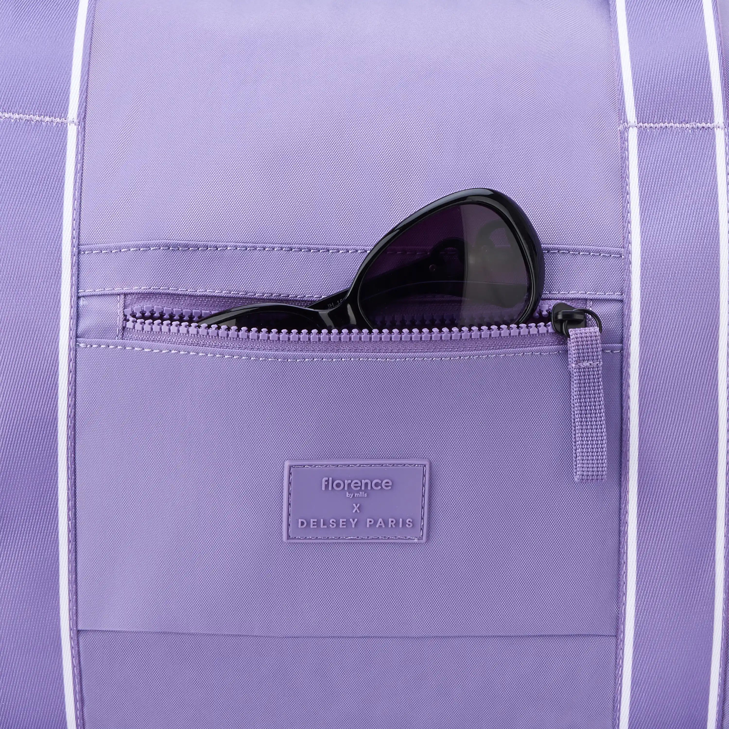 delsey-sweet-escape-recycled-nylon-carry-on-duffel-bag-with-luggage-sleeve-final image 7