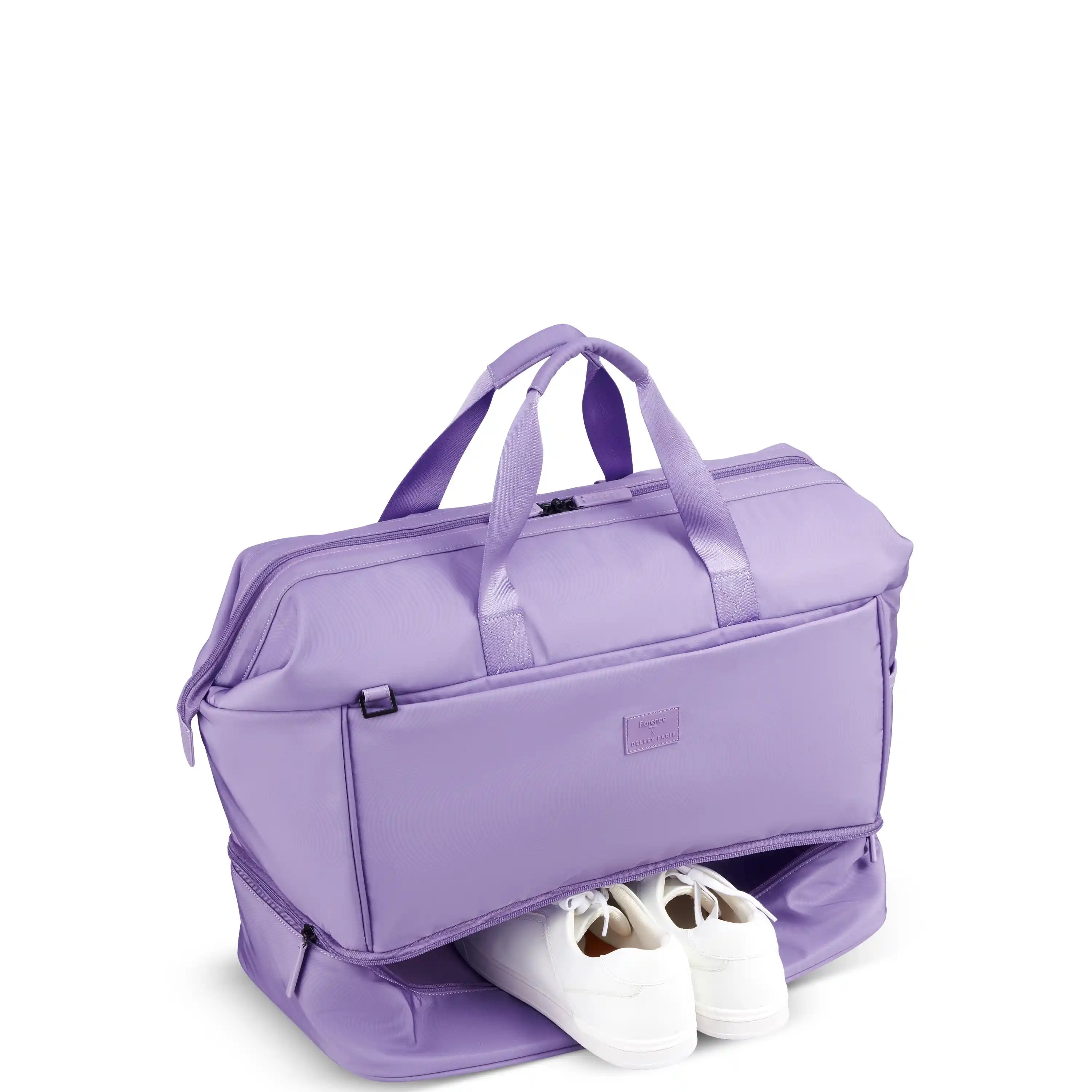 delsey-chill-out-weekender-bag-recycled-polyester-duffel-with-drop-bottom-compar image 1