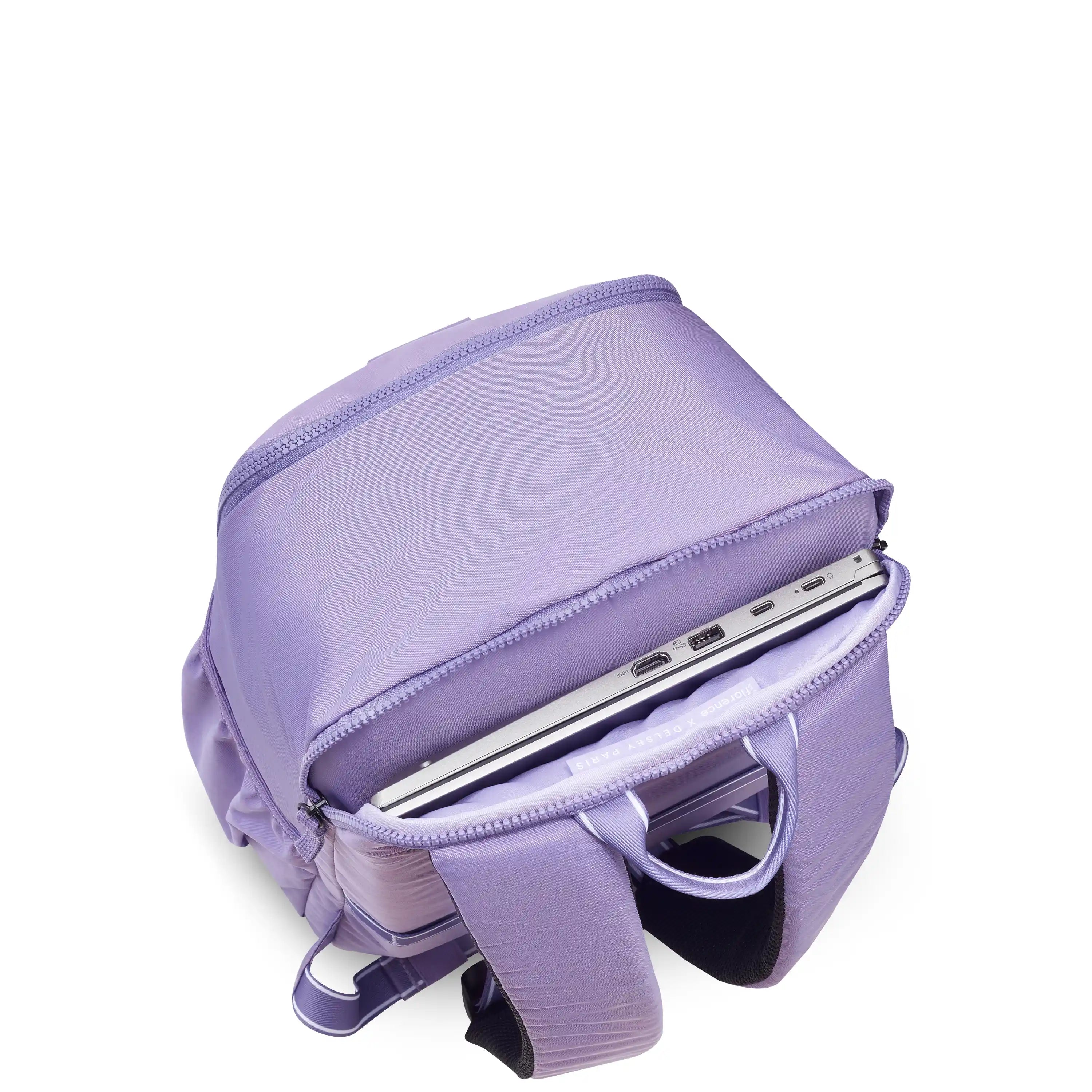delsey-fresh-start-laptop-backpack-eco-friendly-nylon-backpack-with-padded-17-la image 2