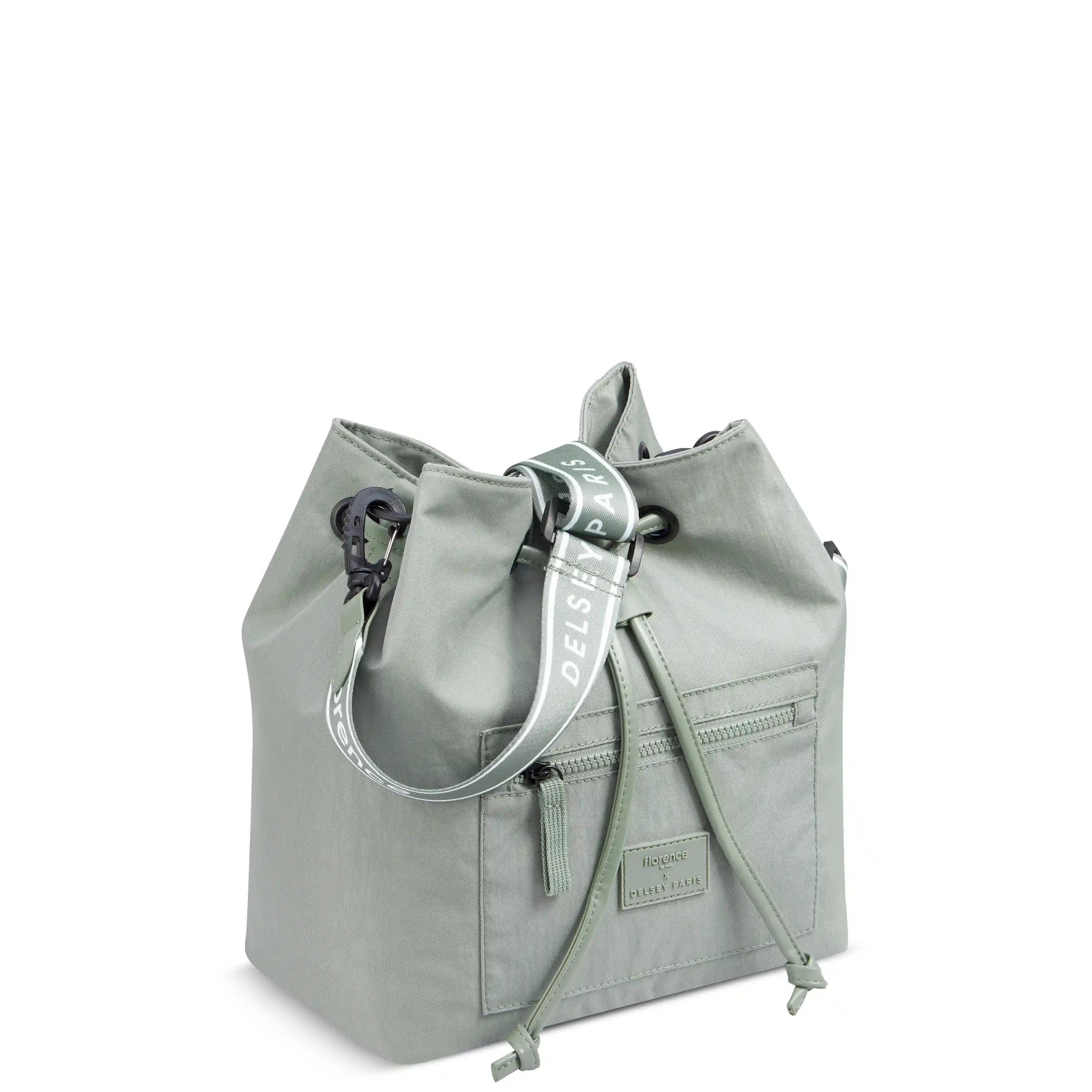 delsey-yours-truly-recycled-nylon-bucket-bag-with-drawstring-closure-padded-tabl image 4