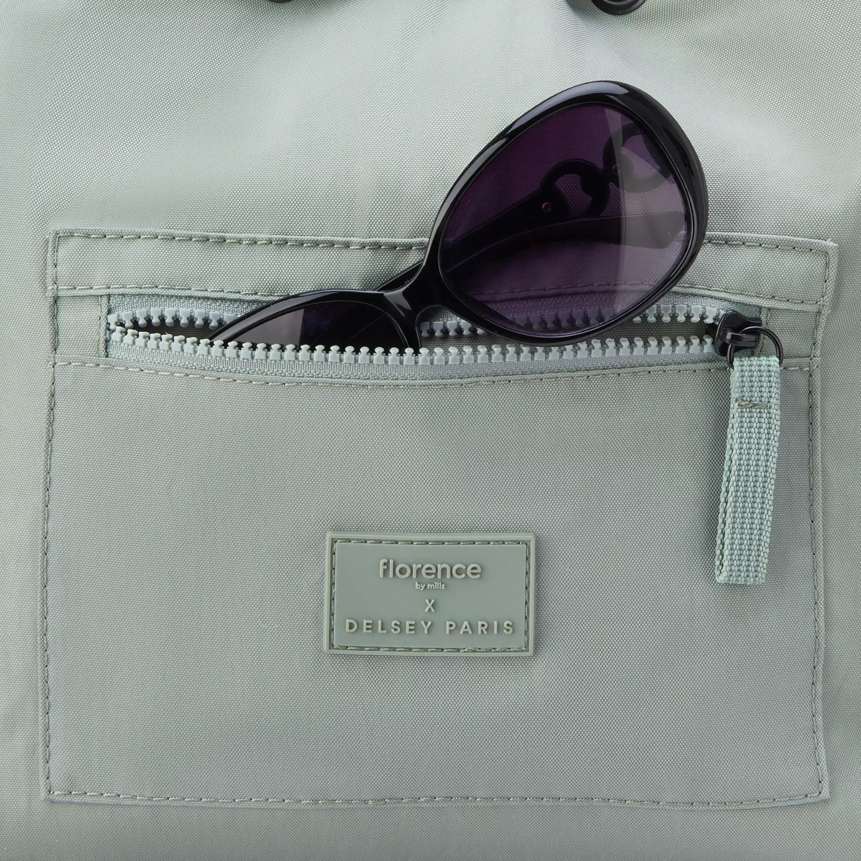 delsey-yours-truly-recycled-nylon-bucket-bag-with-drawstring-closure-padded-tabl image 6