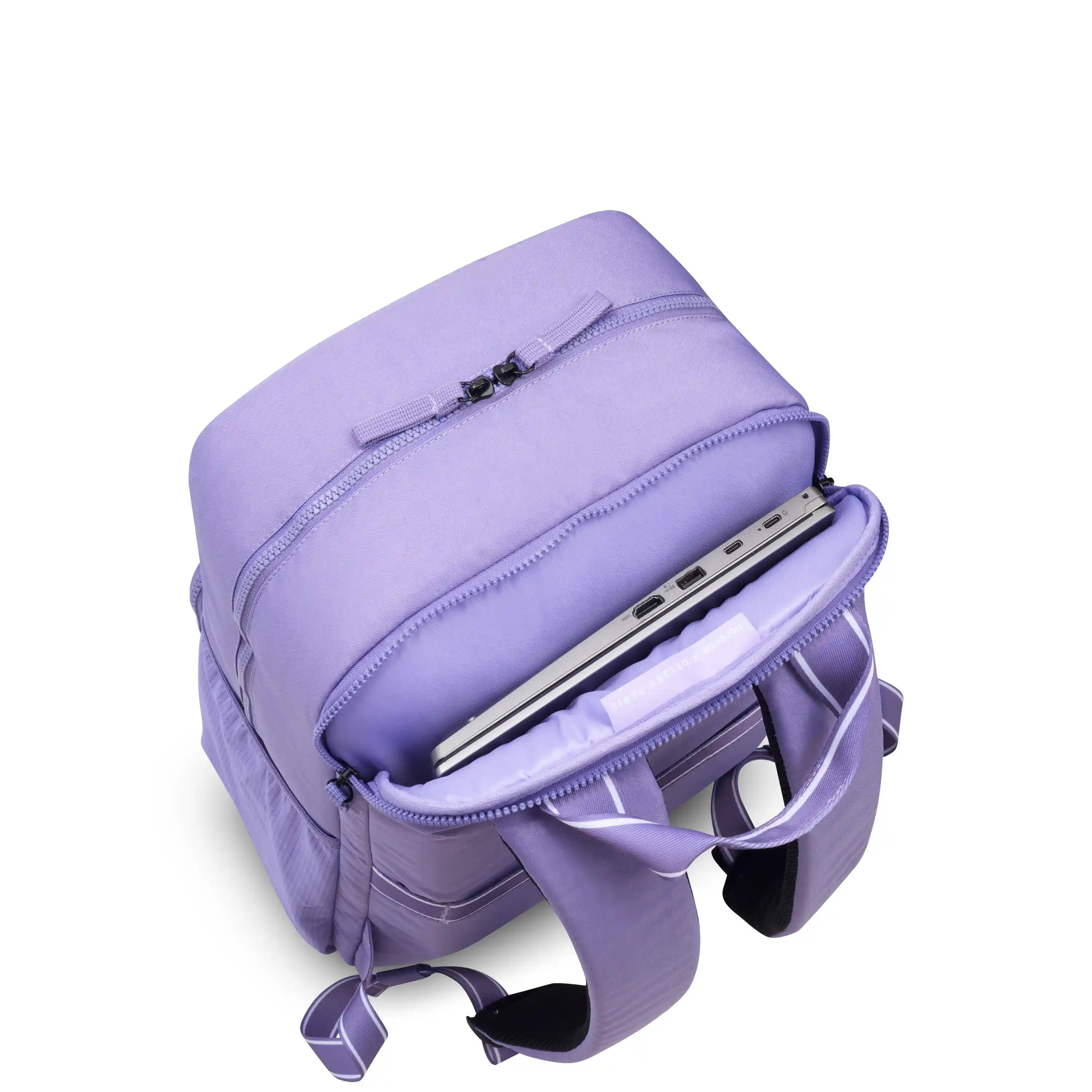 delsey-carefree-carry-laptop-backpack-fits-17-laptops-recycled-nylon-luggage-sle image 3