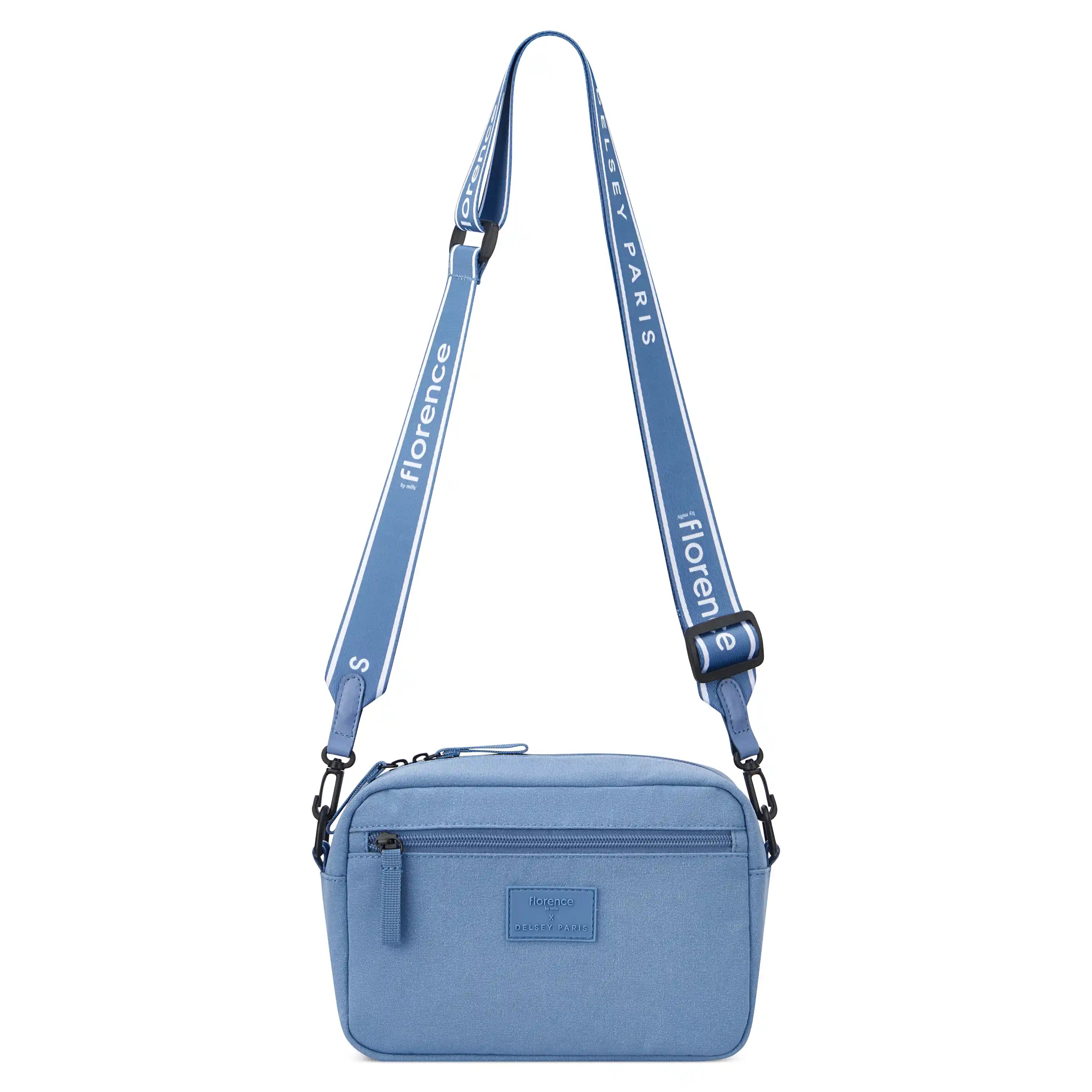 delsey-free-spirit-crossbody-bag-compact-recycled-polyester-crossbody-with-adjus image 3