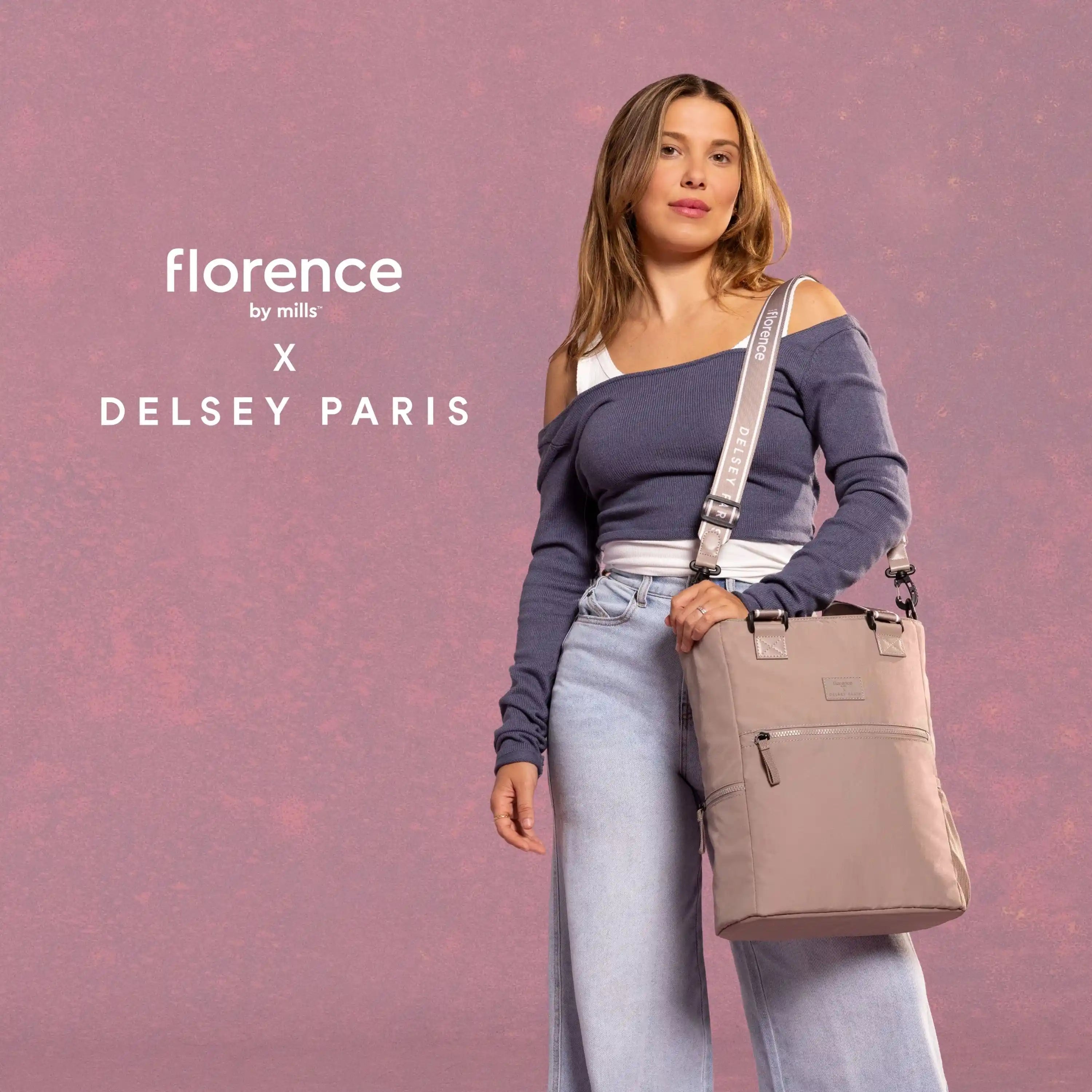 delsey-your-story-tote-bag-recycled-nylon-15-6-laptop-work-travel-tote image 3