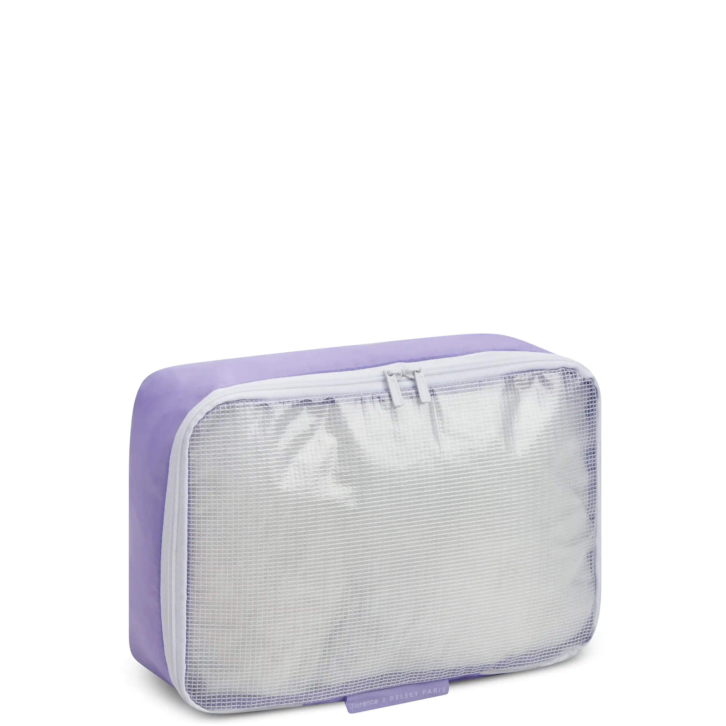 delsey-no-drama-packing-cubes-set-of-4-recycled-clear-top-organizer-cubes image 6