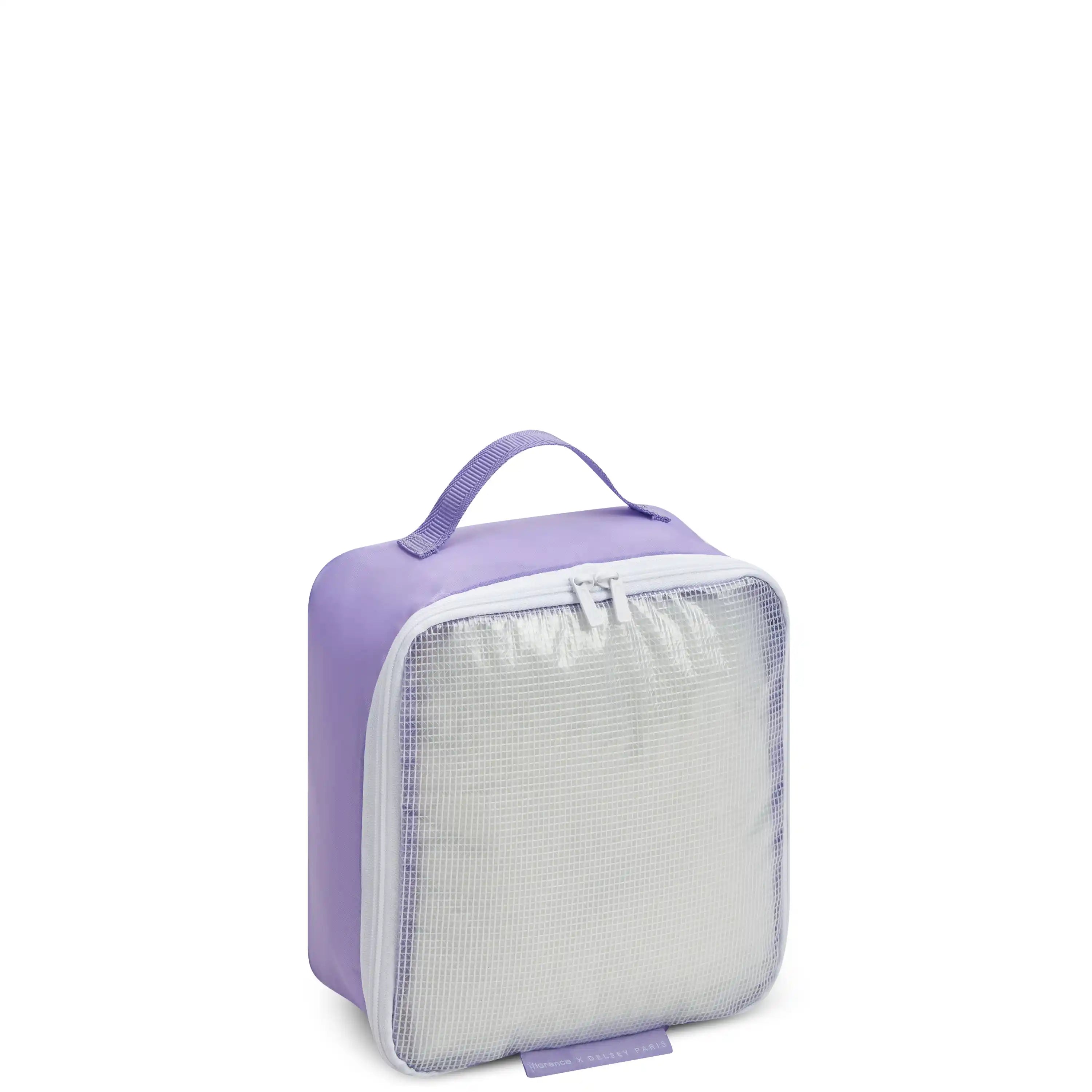 delsey-no-drama-packing-cubes-set-of-4-recycled-clear-top-organizer-cubes image 7