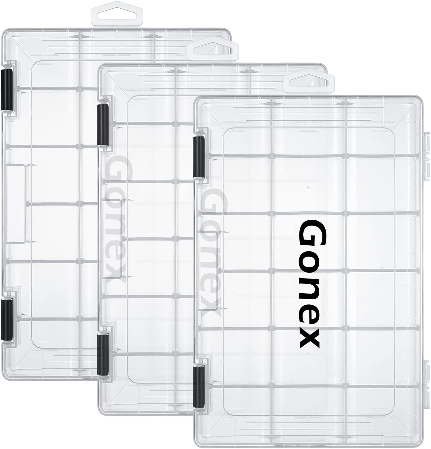 gonex-3600-tackle-box-transparent-plastic-storage-tray-with-adjustable-dividers- image 4