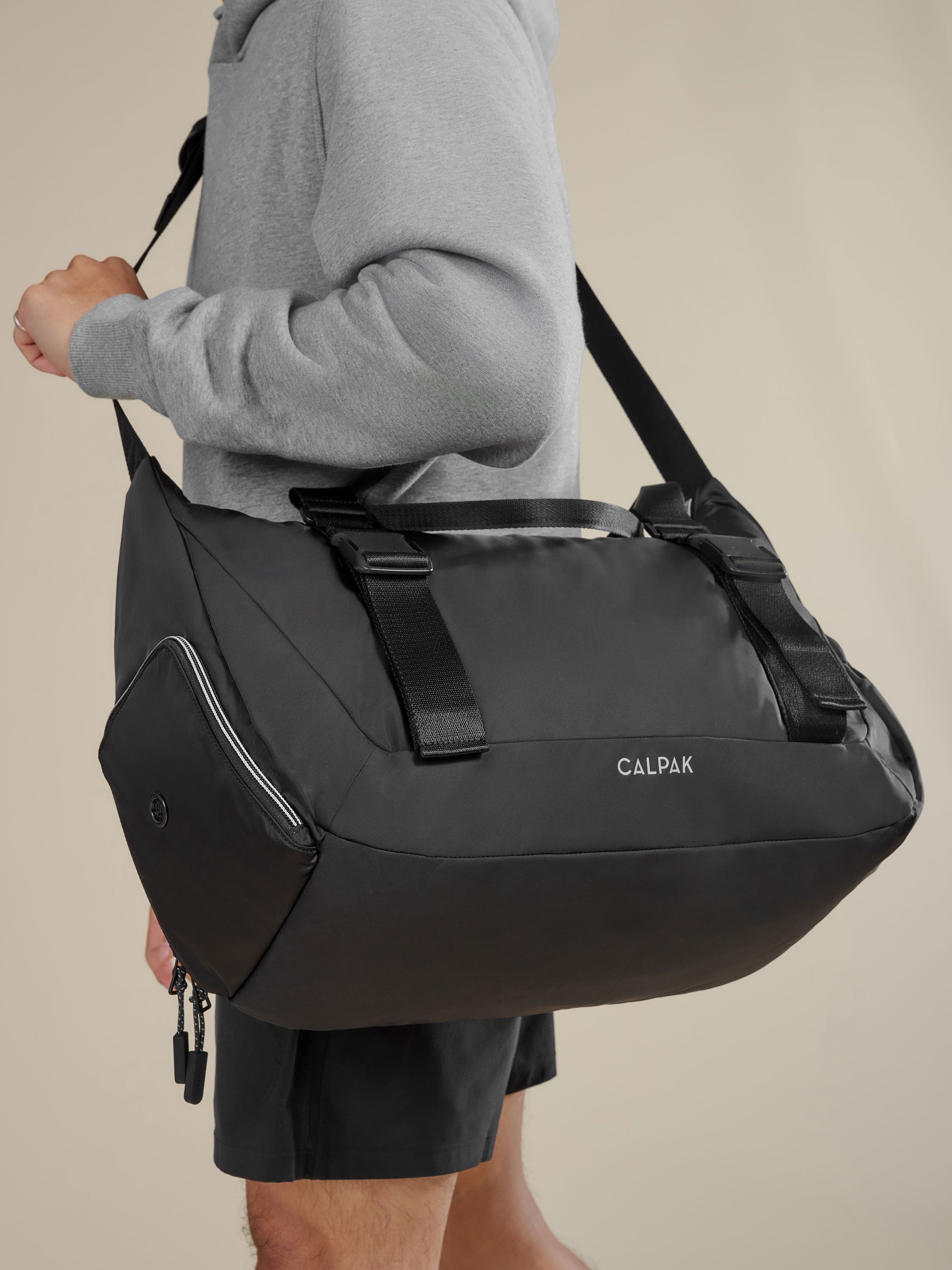 calpak-fit-gym-duffel-with-shoe-compartment-and-yoga-mat-strap image 2