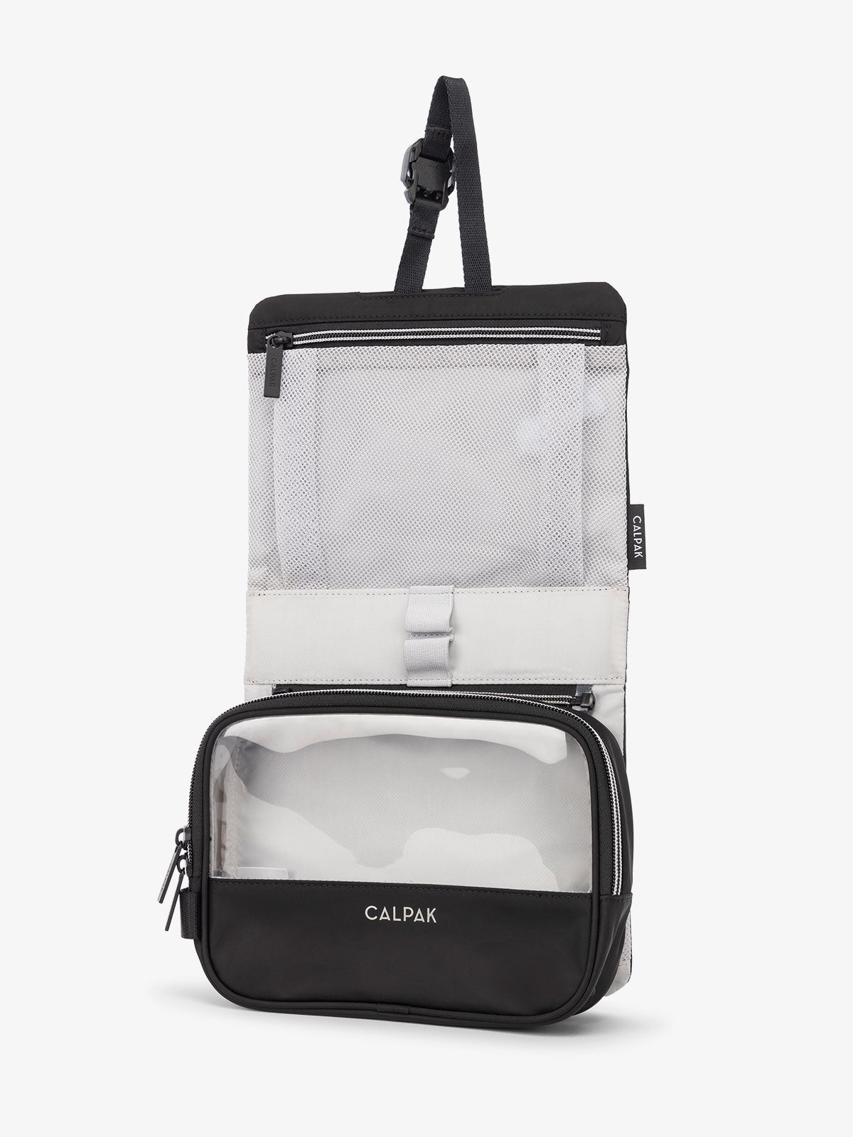 calpak-fit-hanging-dopp-kit-travel-toiletry-bag-with-removable-clear-pouch-and-c image 3