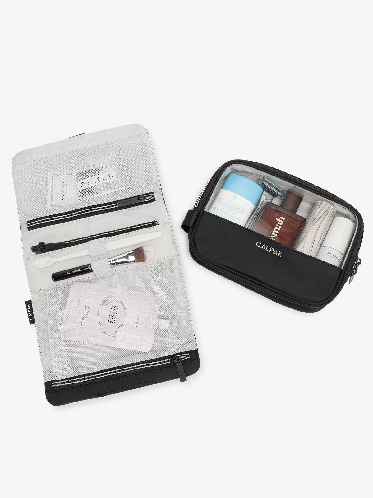 calpak-fit-hanging-dopp-kit-travel-toiletry-bag-with-removable-clear-pouch-and-c image 6