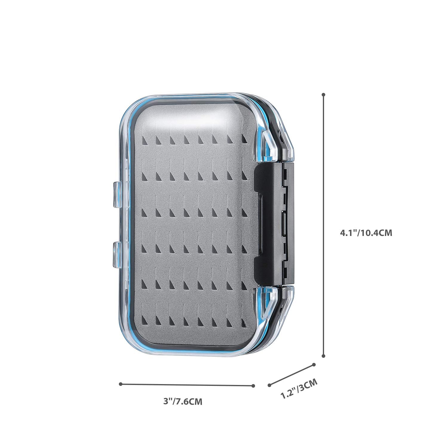 gonex-fly-fishing-box-with-96-slots-waterproof-double-clear-lid-fly-storage image 2