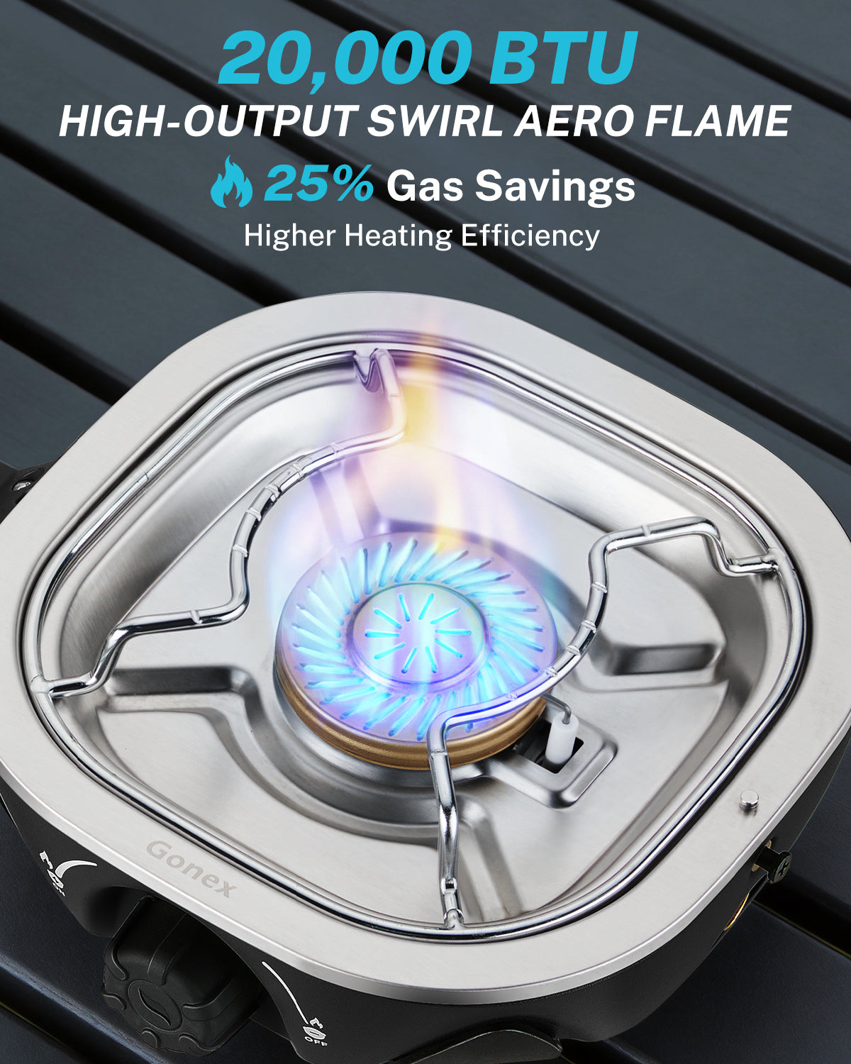 gonex-20-000-btu-portable-double-burner-camping-stove-high-output-swirl-flame-pr image 2