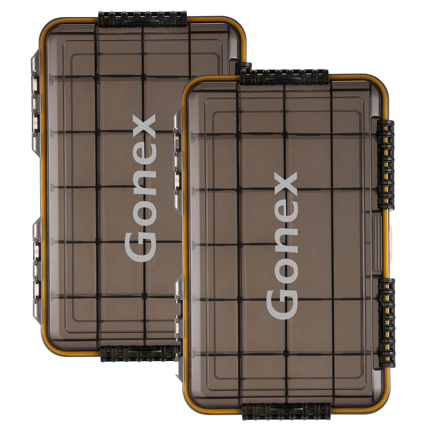 gonex-3700-waterproof-tackle-boxes-sealed-lid-fishing-lure-storage-with-cam-acti image 1