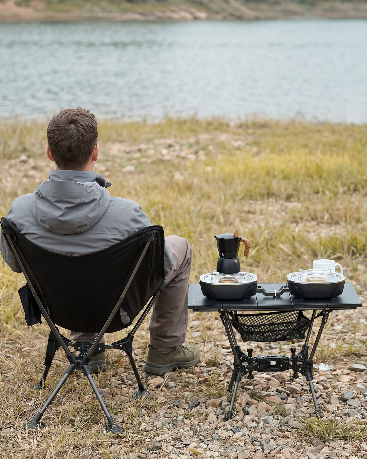 gonex-folding-aluminum-camping-table-with-mesh-pocket-and-storage-bag image 3