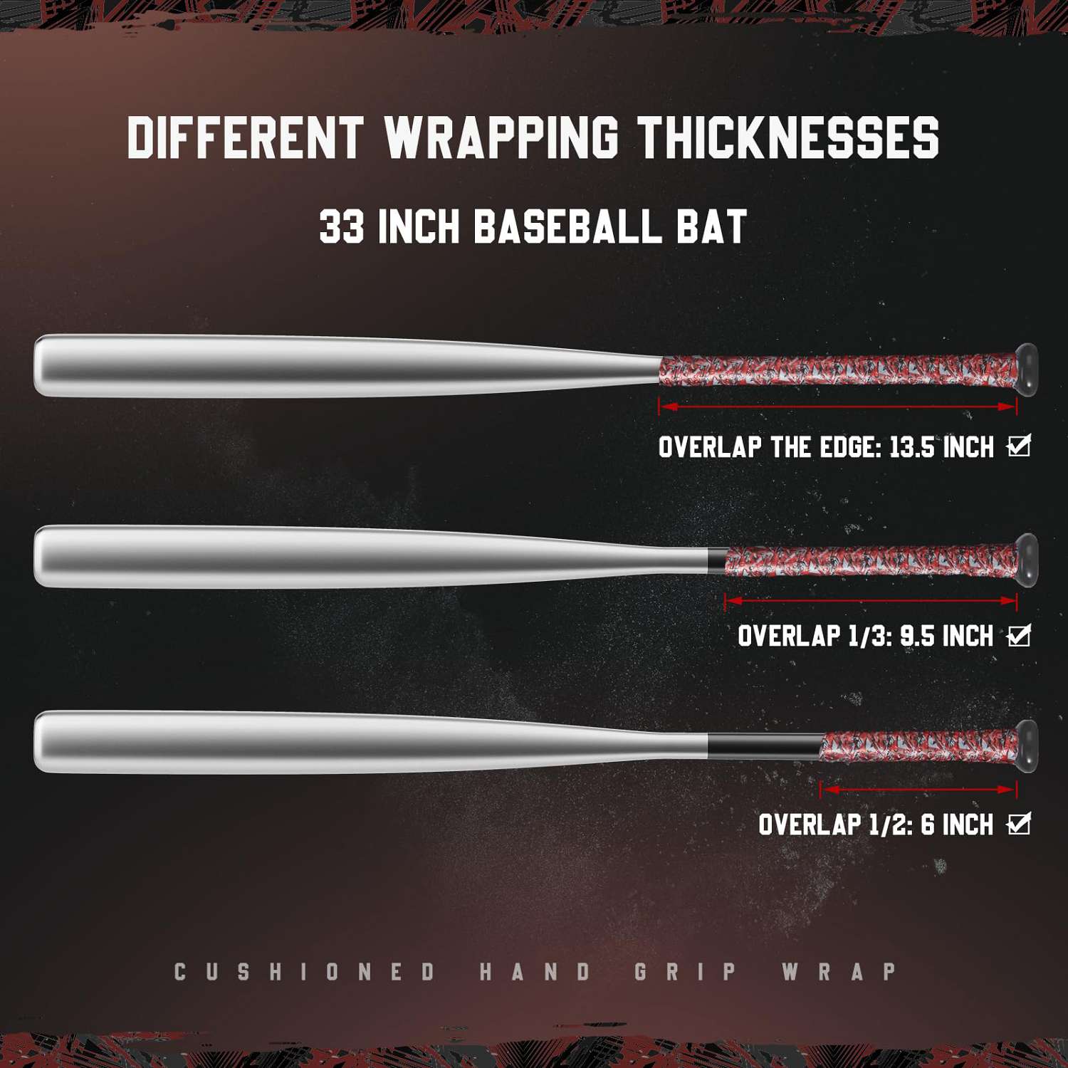 gonex-baseball-bat-grip-tape-red-black-graffiti-non-slip-grip-wrap-40-1-in-all-w image 5