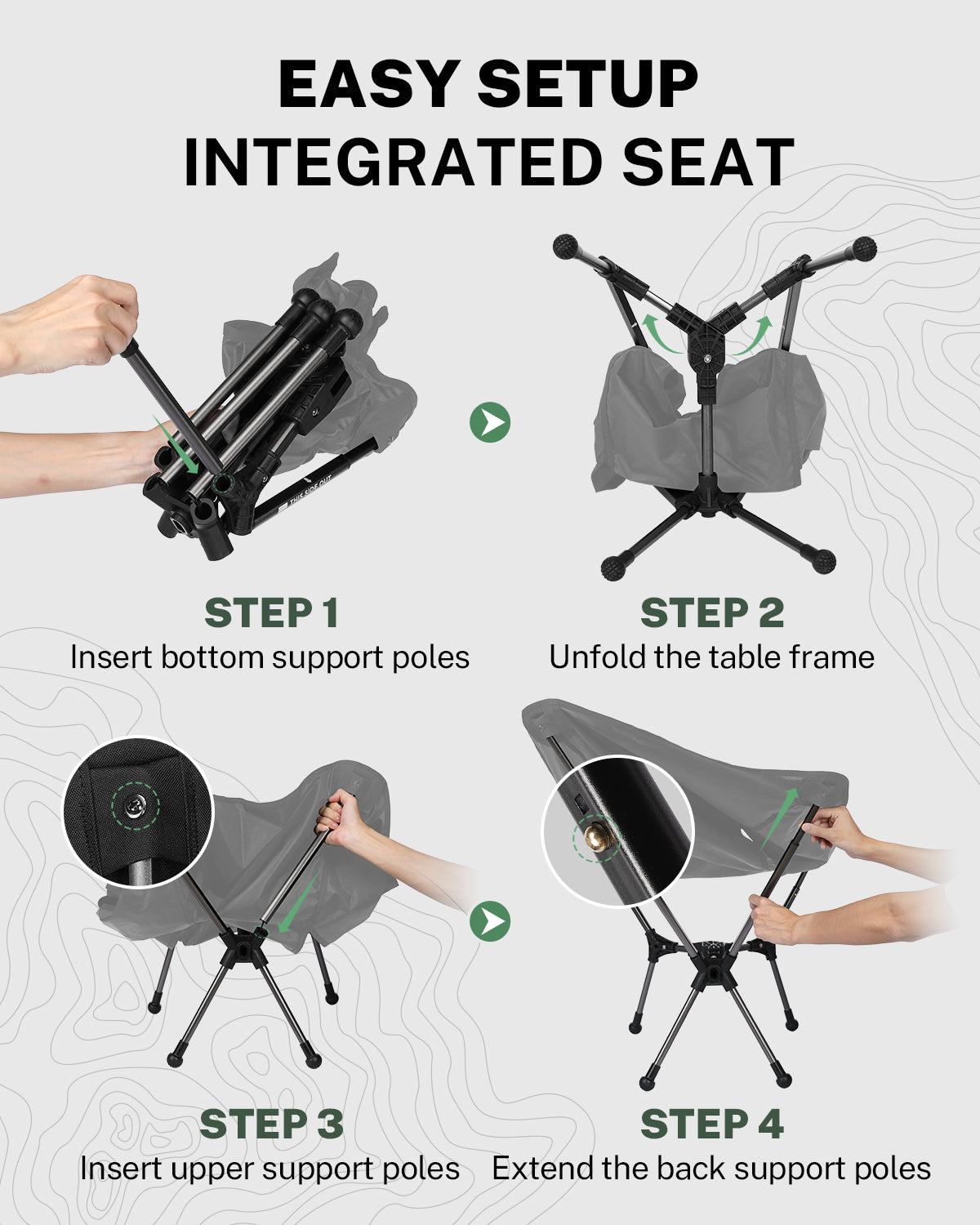 gonex-swift-y-lightweight-high-back-camping-chair-glide-rotate-folding-chair-wit image 4