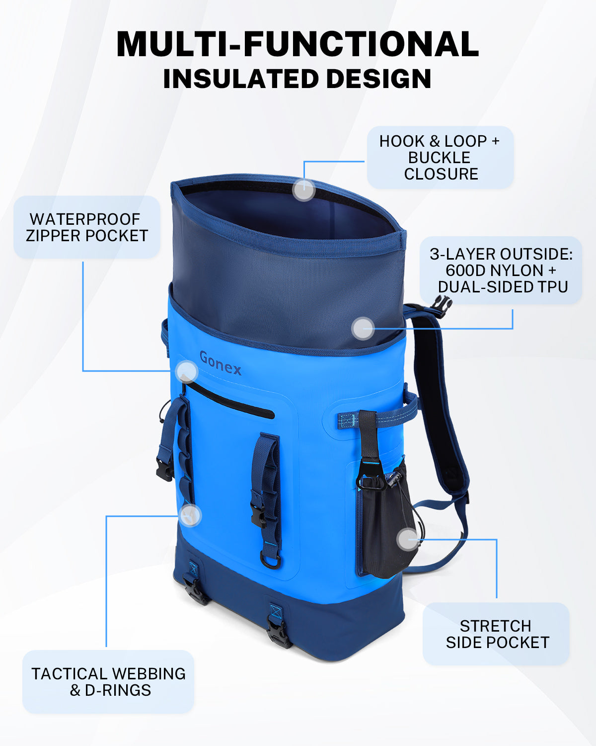 gonex-40-can-insulated-cooler-backpack-waterproof-600d-nylon-soft-cooler-bag-for image 8