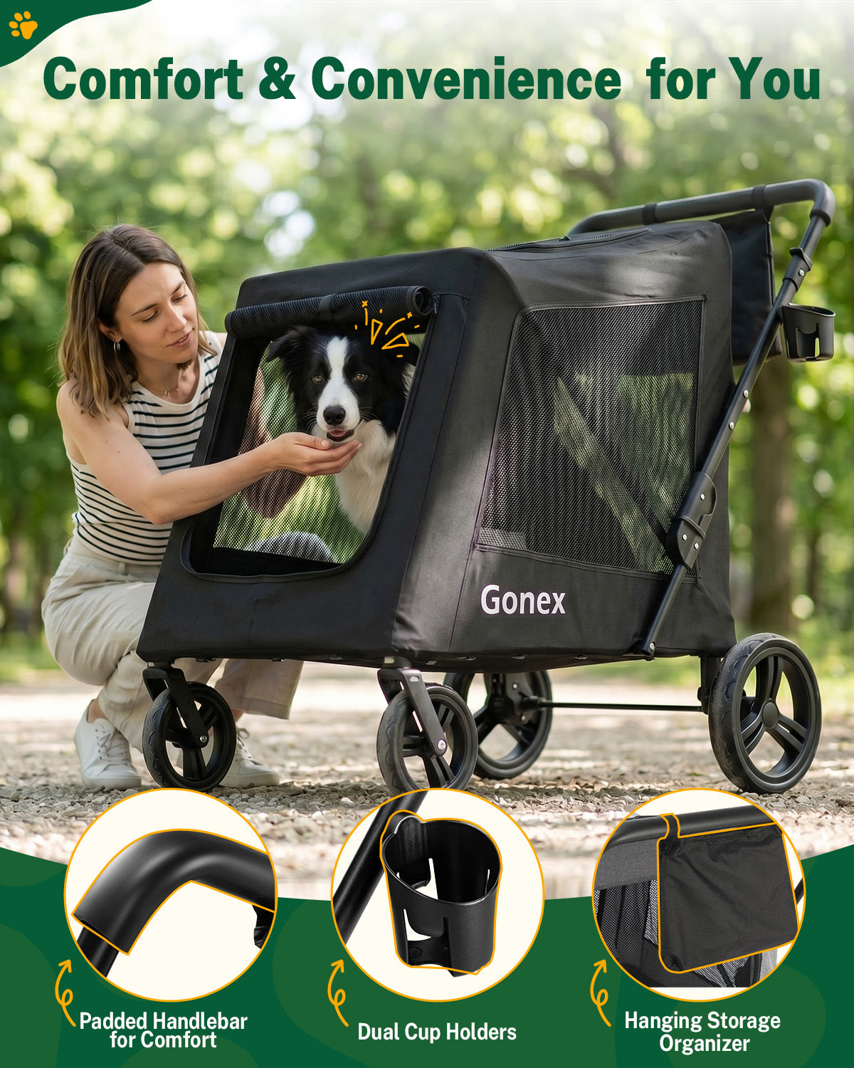 gonex-heavy-duty-dog-stroller-for-large-medium-dogs-110-lb-capacity-foldable-pet image 7