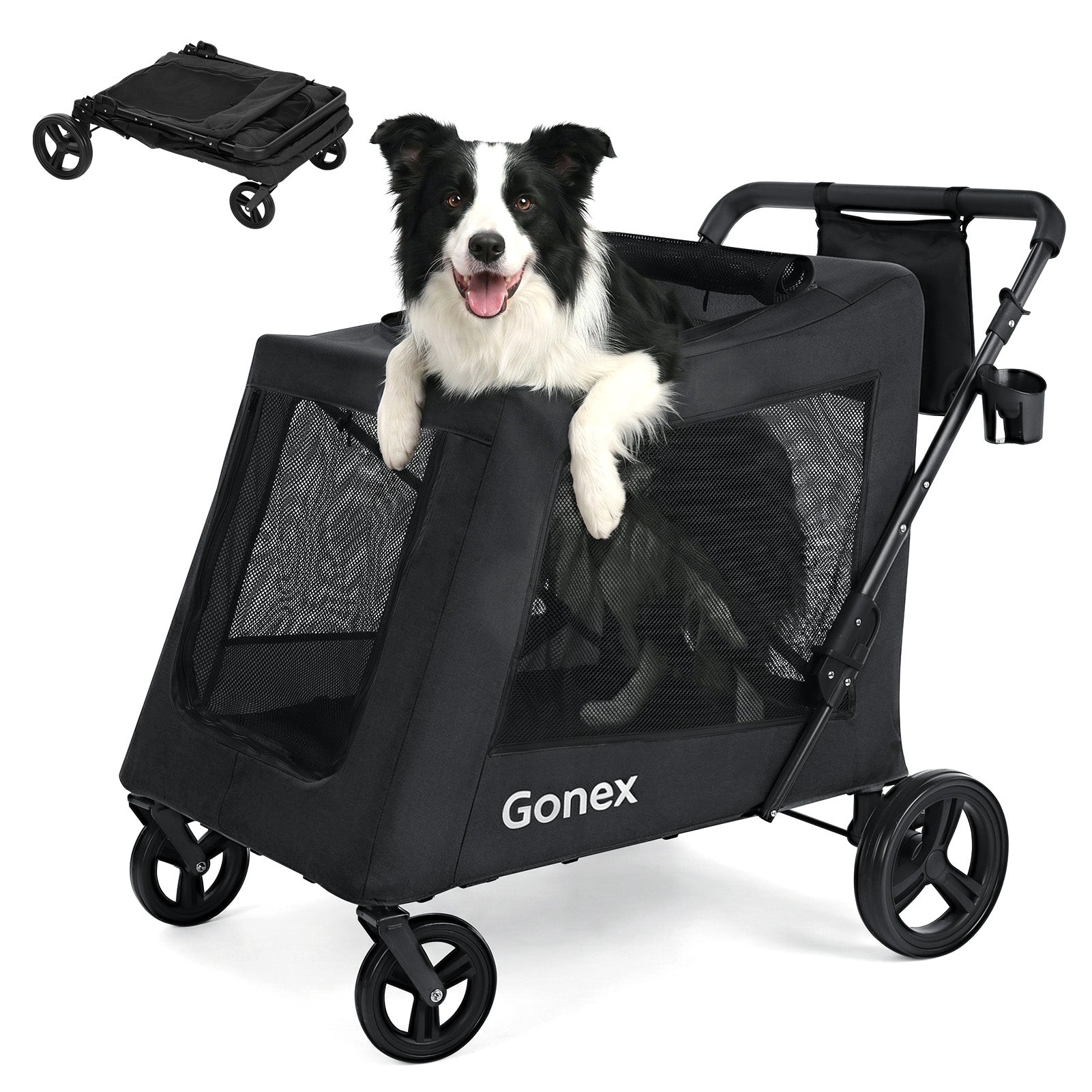 gonex-heavy-duty-dog-stroller-for-large-medium-dogs-110-lb-capacity-foldable-pet image 3