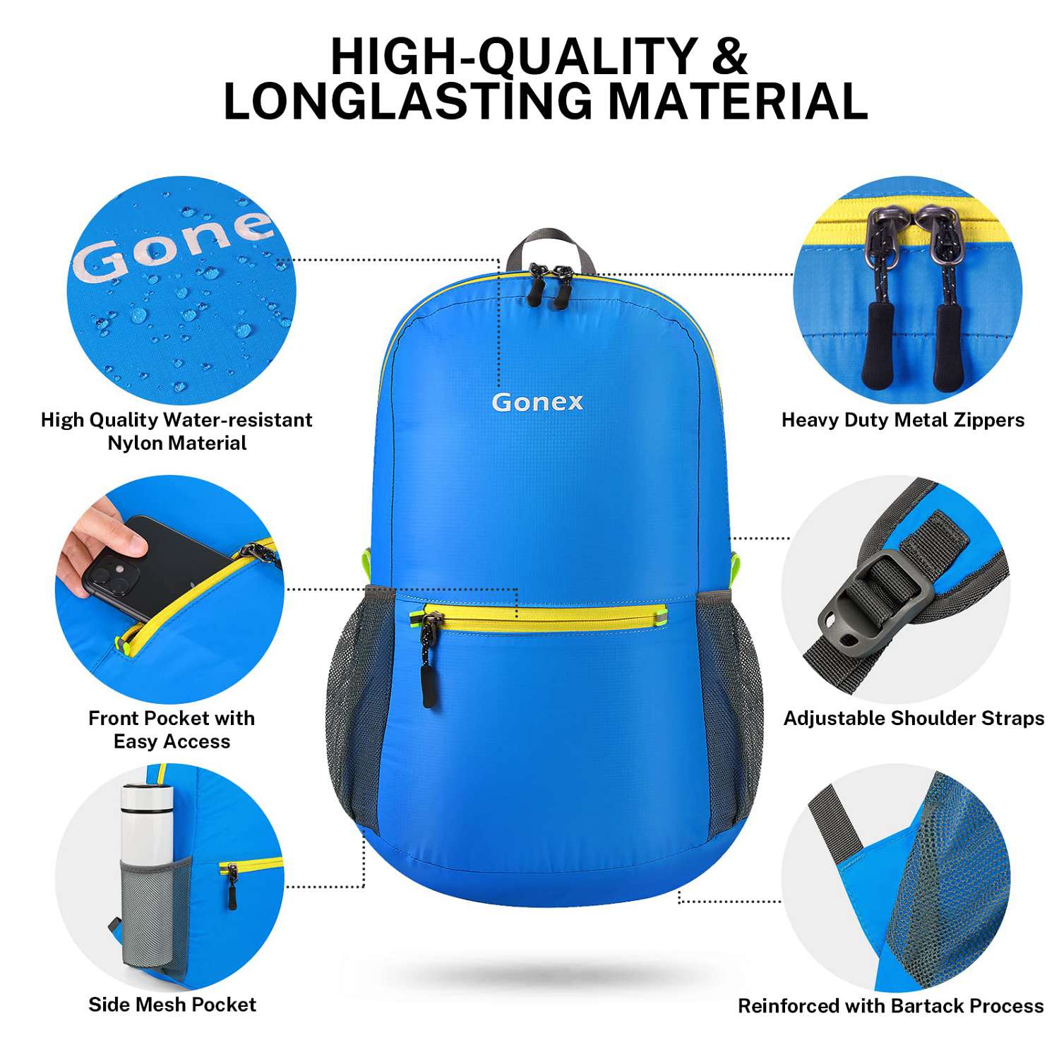 gonex-20l-lightweight-packable-hiking-backpack-foldable-water-repellent-nylon-da image 3