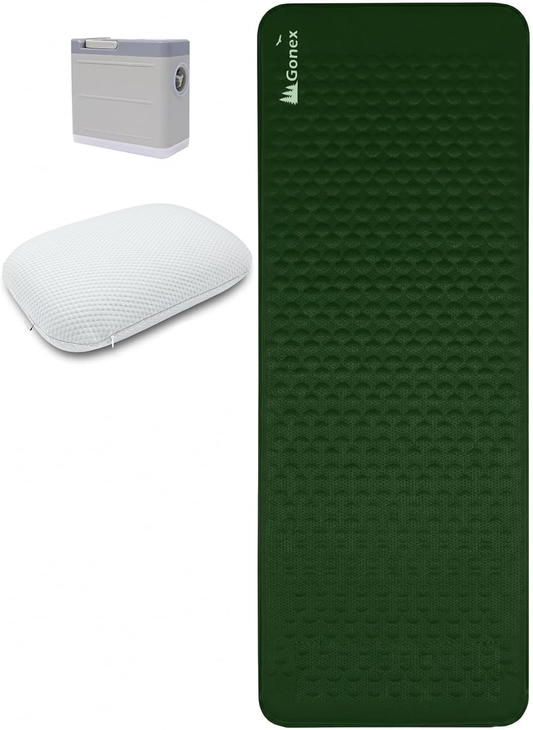 gonex-4-inch-self-inflating-sleeping-pad-with-detachable-electric-pump-memory-fo image 2