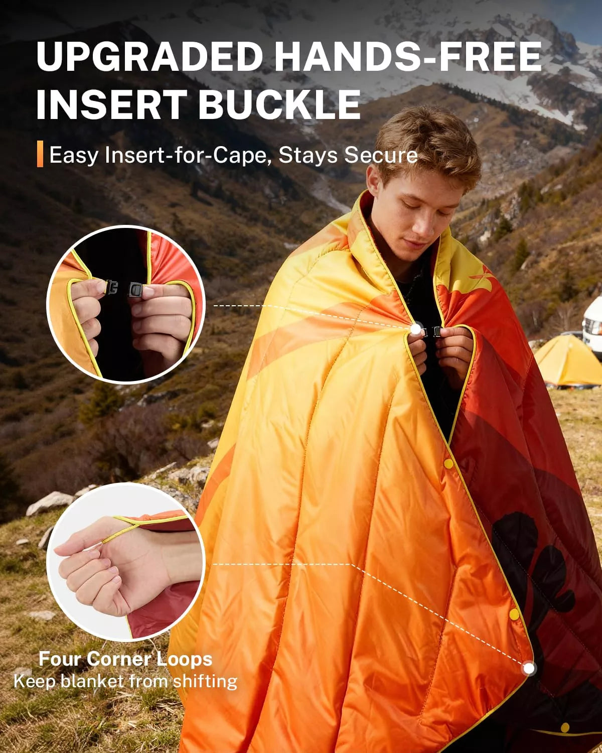 gonex-desert-puffy-printed-outdoor-camping-blanket-79-x-55-ultra-lightweight-4mm image 3