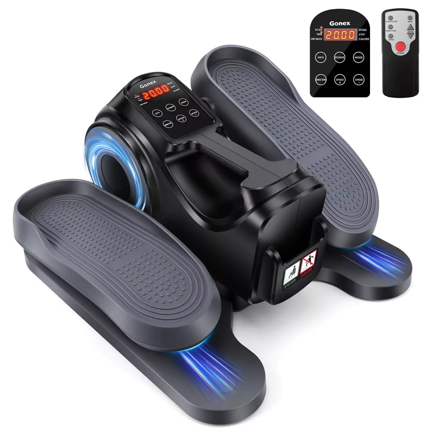 gonex-under-desk-elliptical-trainer-quiet-10-resistance-motorized-pedal-exercise image 1